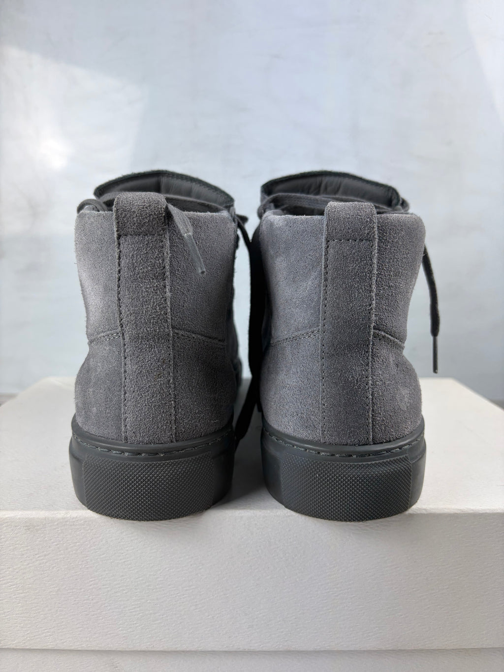 Balenciaga arena suede high tops - eu 42 / us 9 - grey