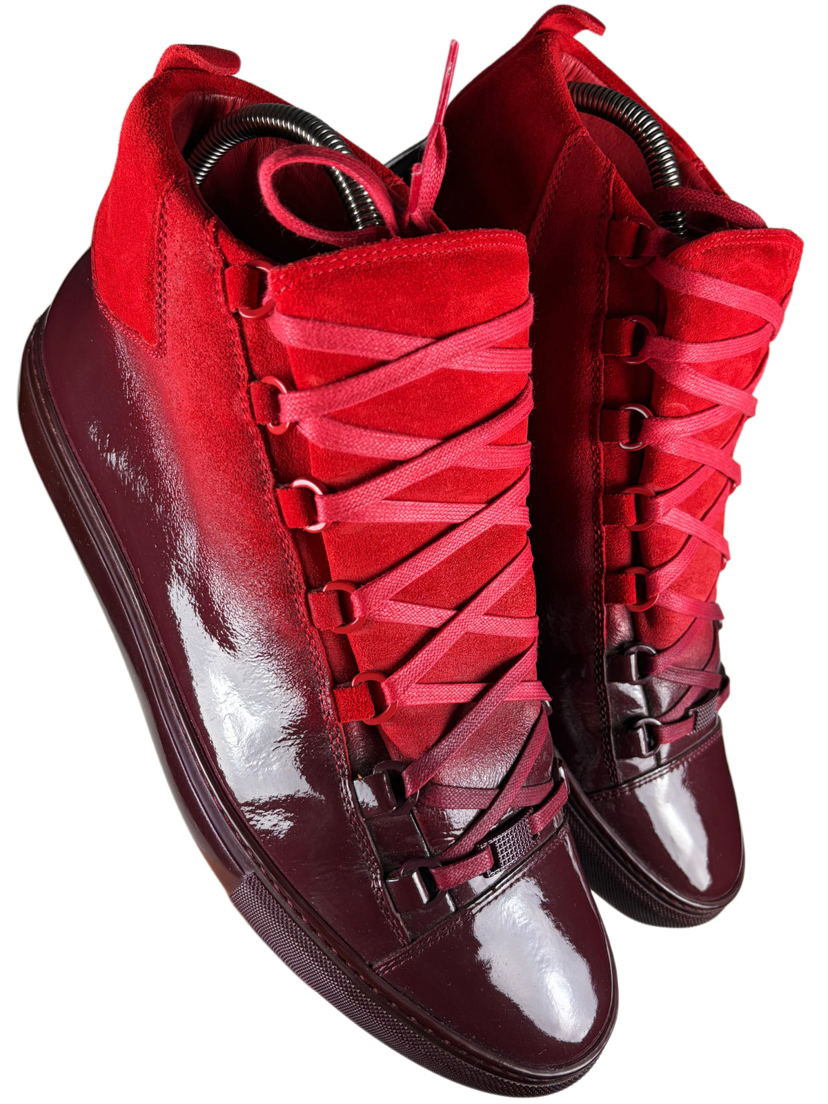 Balenciaga arena ‘Ombré’ red gradient high tops - eu 44 / us 11 / uk 10