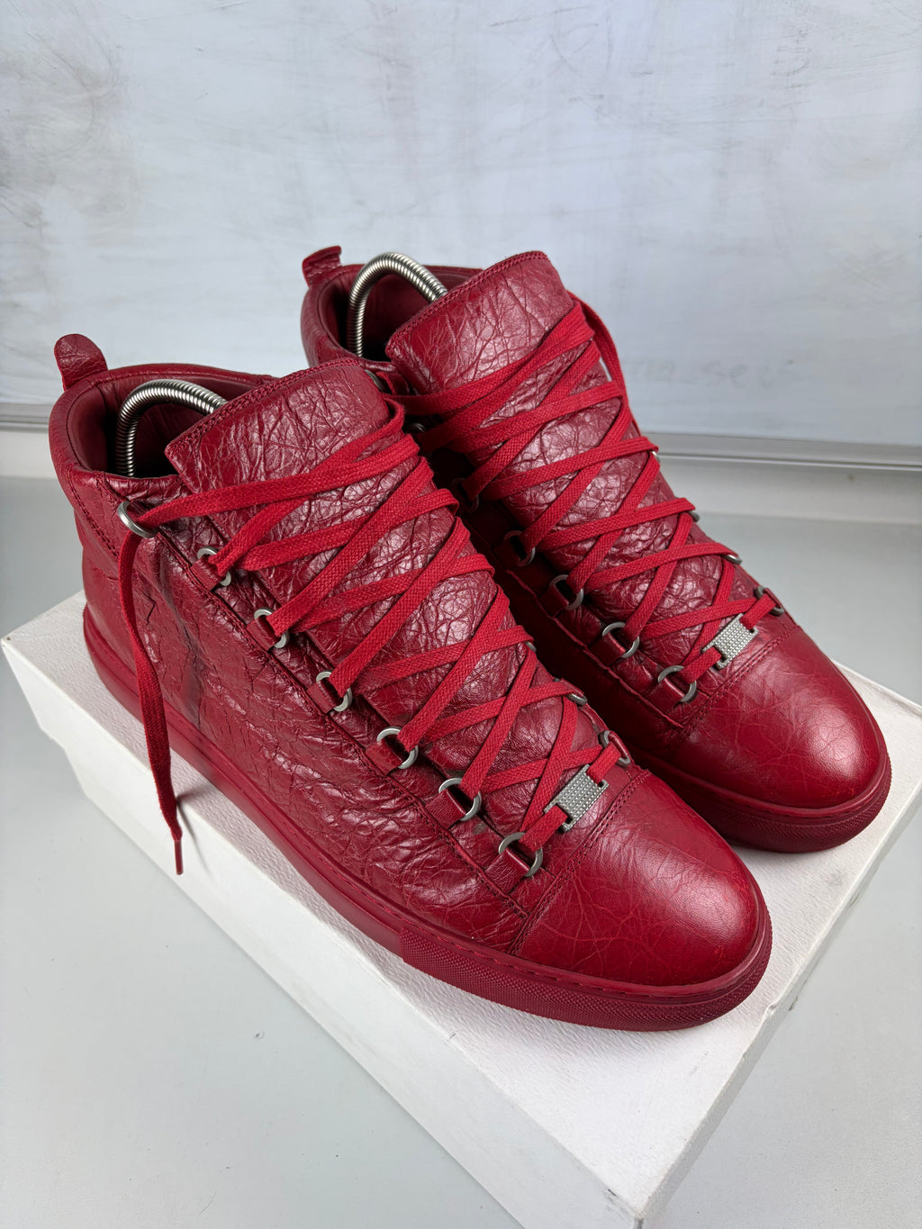 Balenciaga arena high tops - eu 46 / us 13 - red