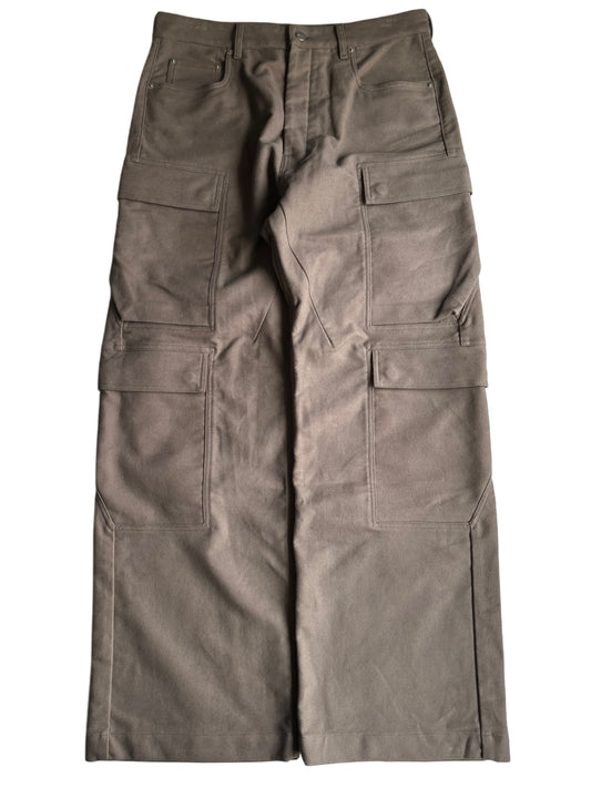 RICK OWENS CONCORDIANS DOUBLE CARGO JEANS -  W32 - grey