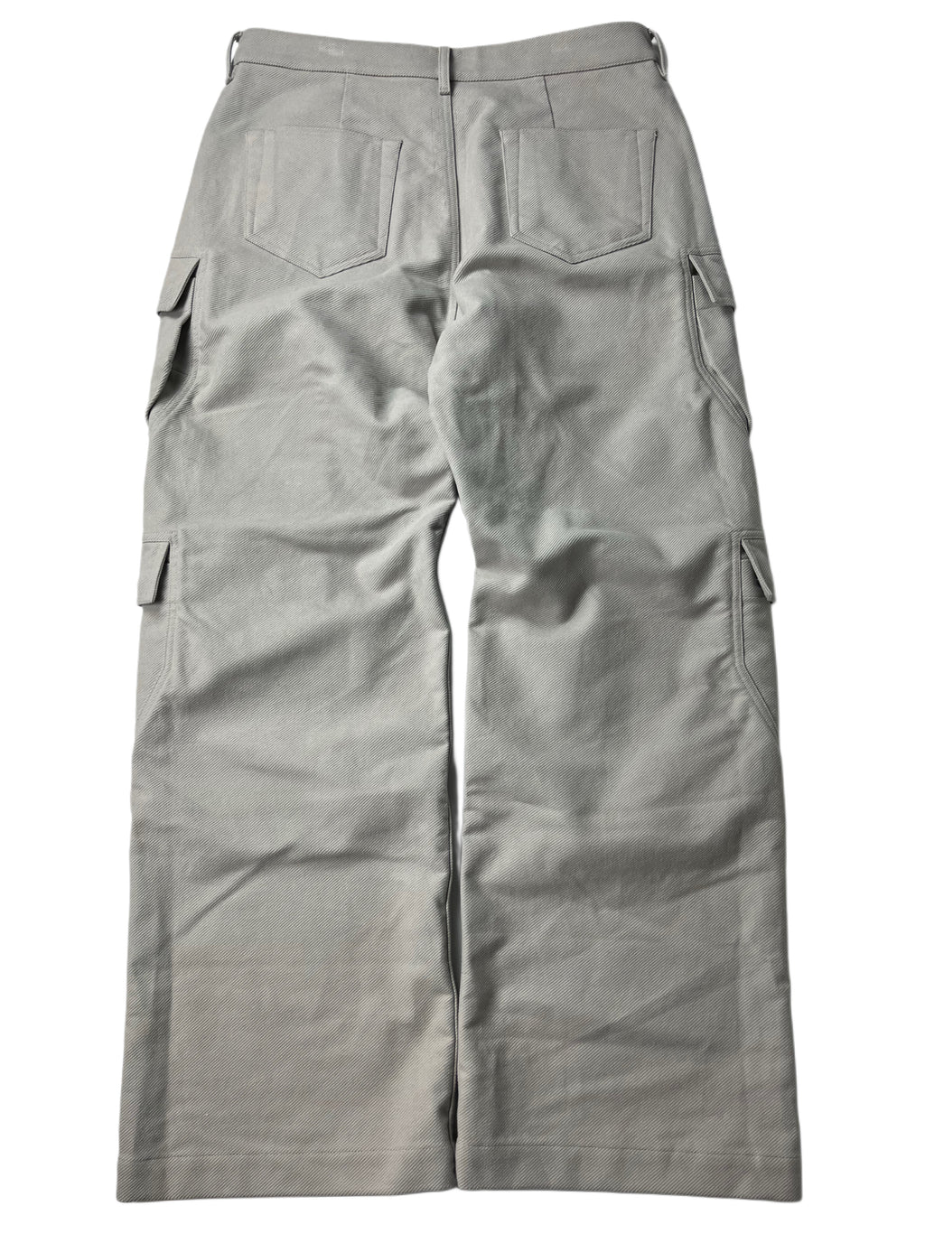 RICK OWENS CONCORDIANS DOUBLE CARGO JEANS - W32 - light gray
