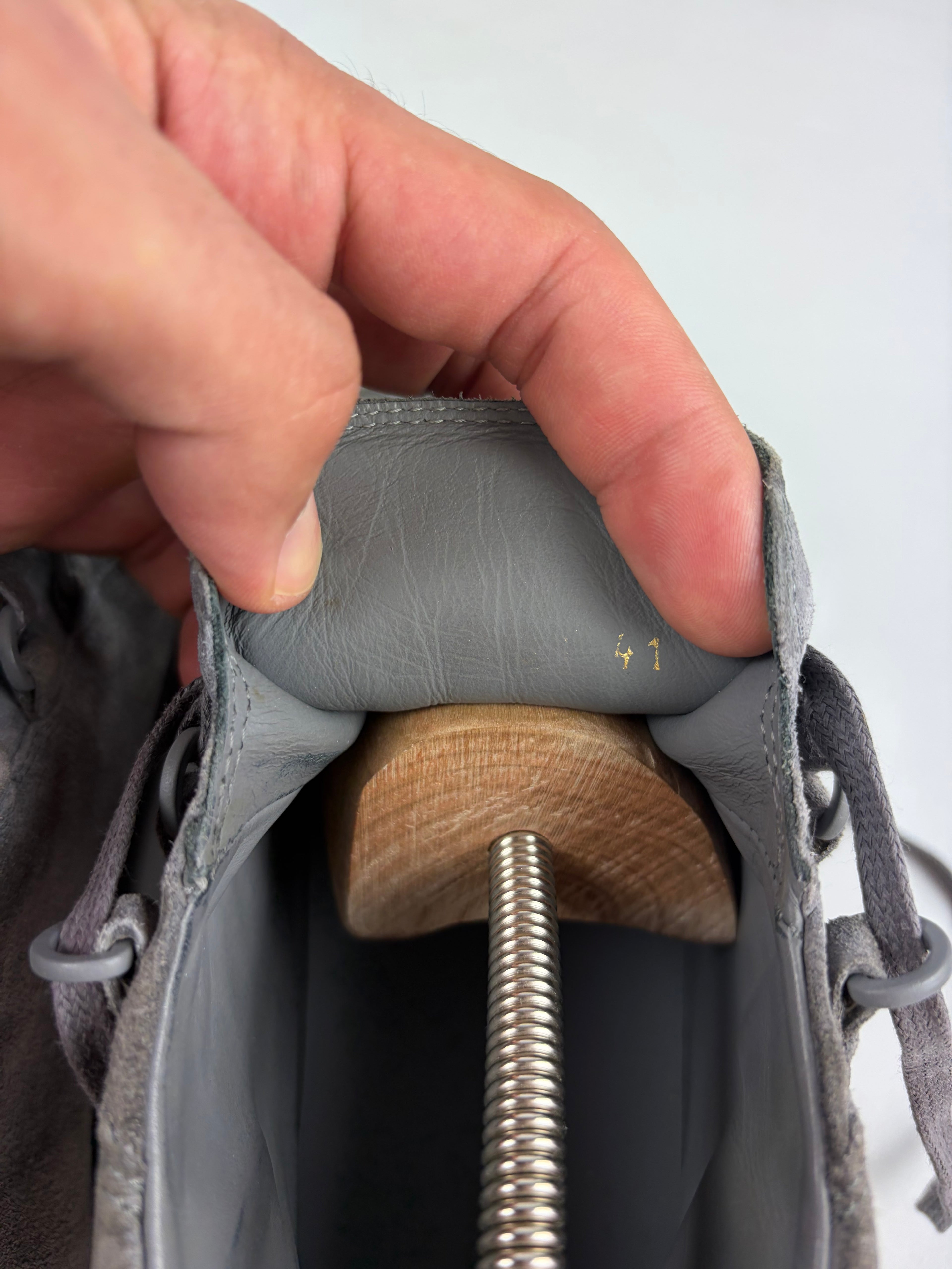 Balenciaga arena suede high tops - eu 41 / us 8 - grey