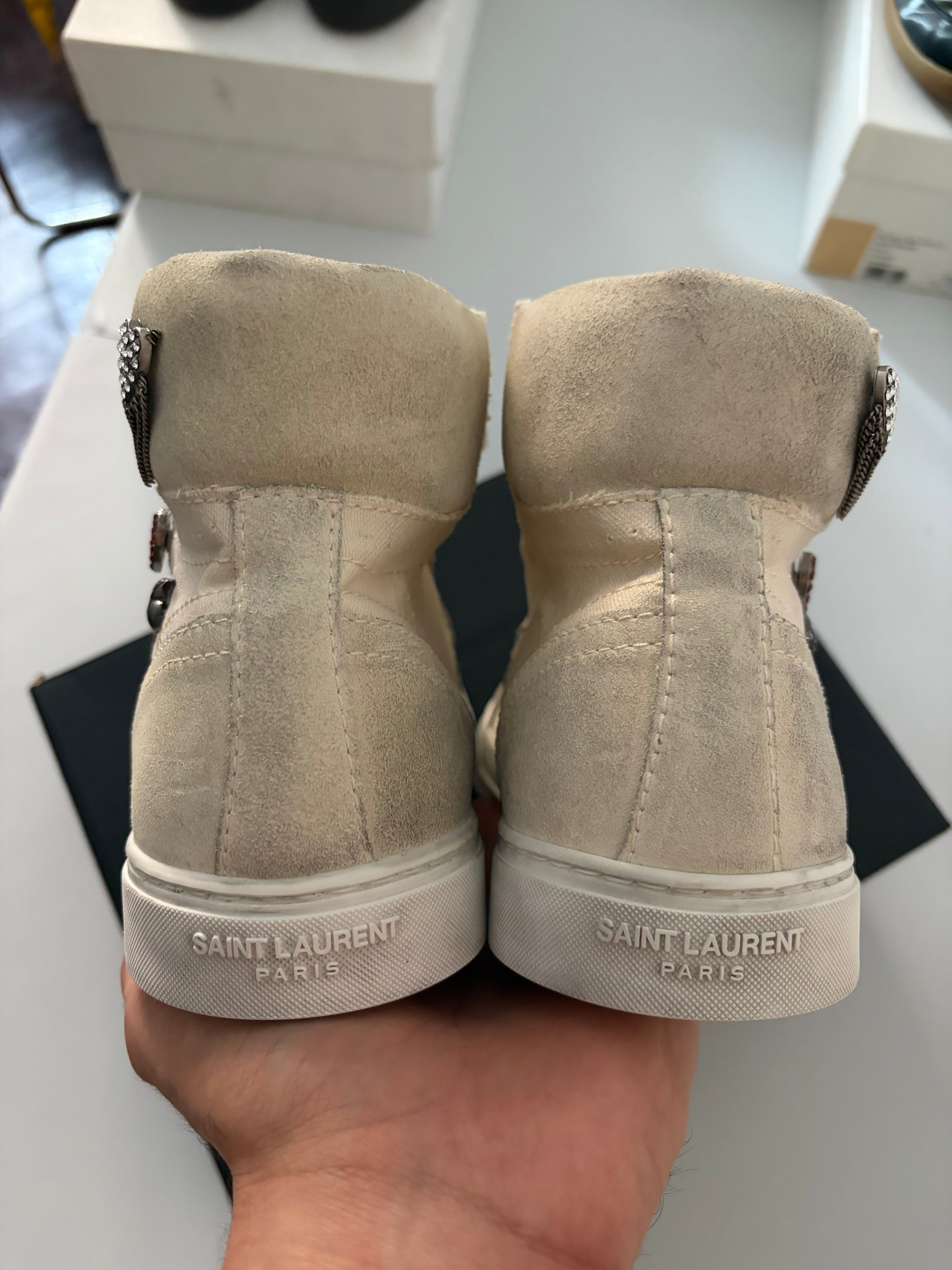 Saint Laurent ‘Smoking Forever’ high top sneakers - Eu 44 1/2