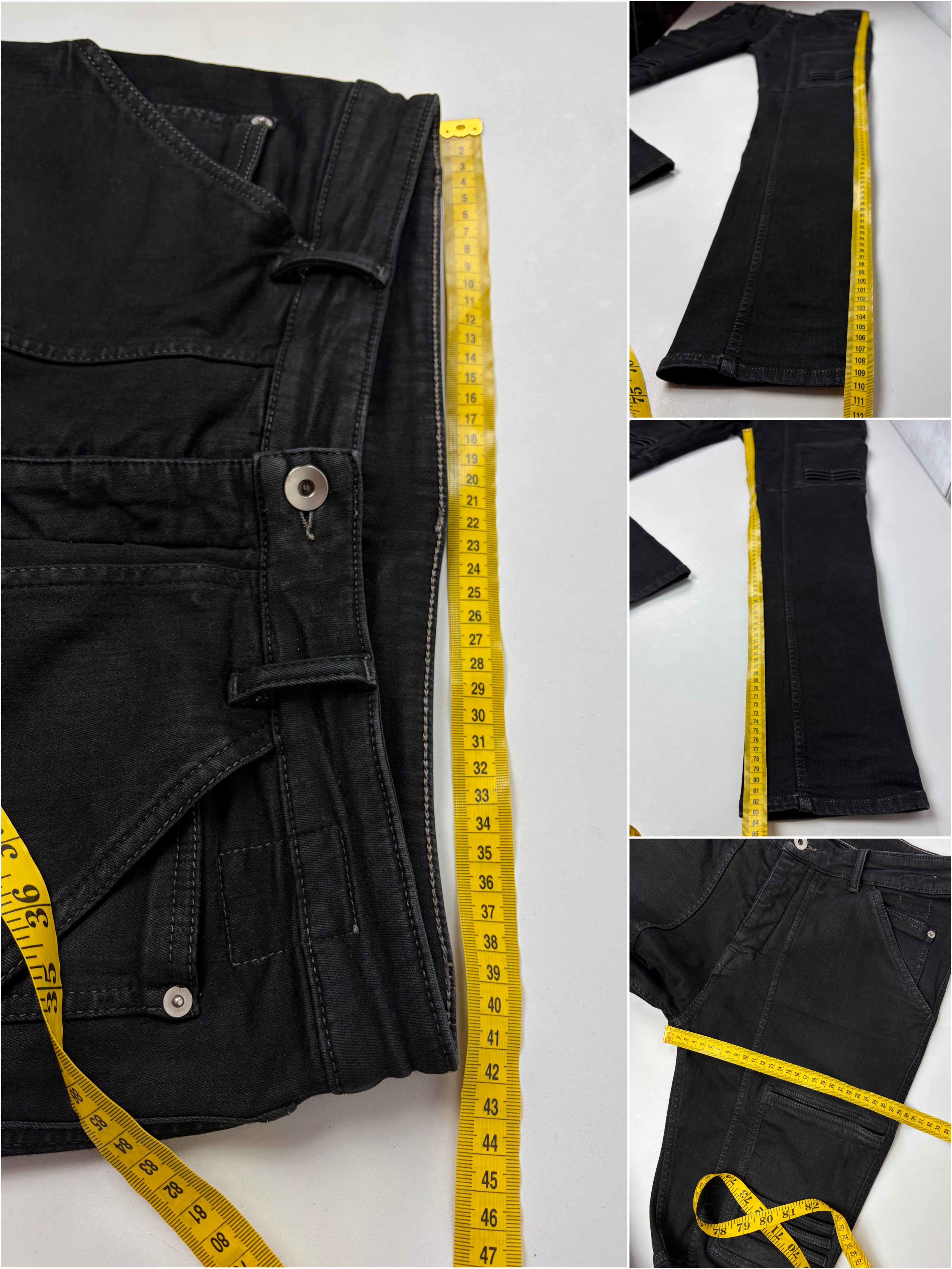 Rick Owens DRKSHDW 'Nagakin' jeans - size L - 32/32 - black