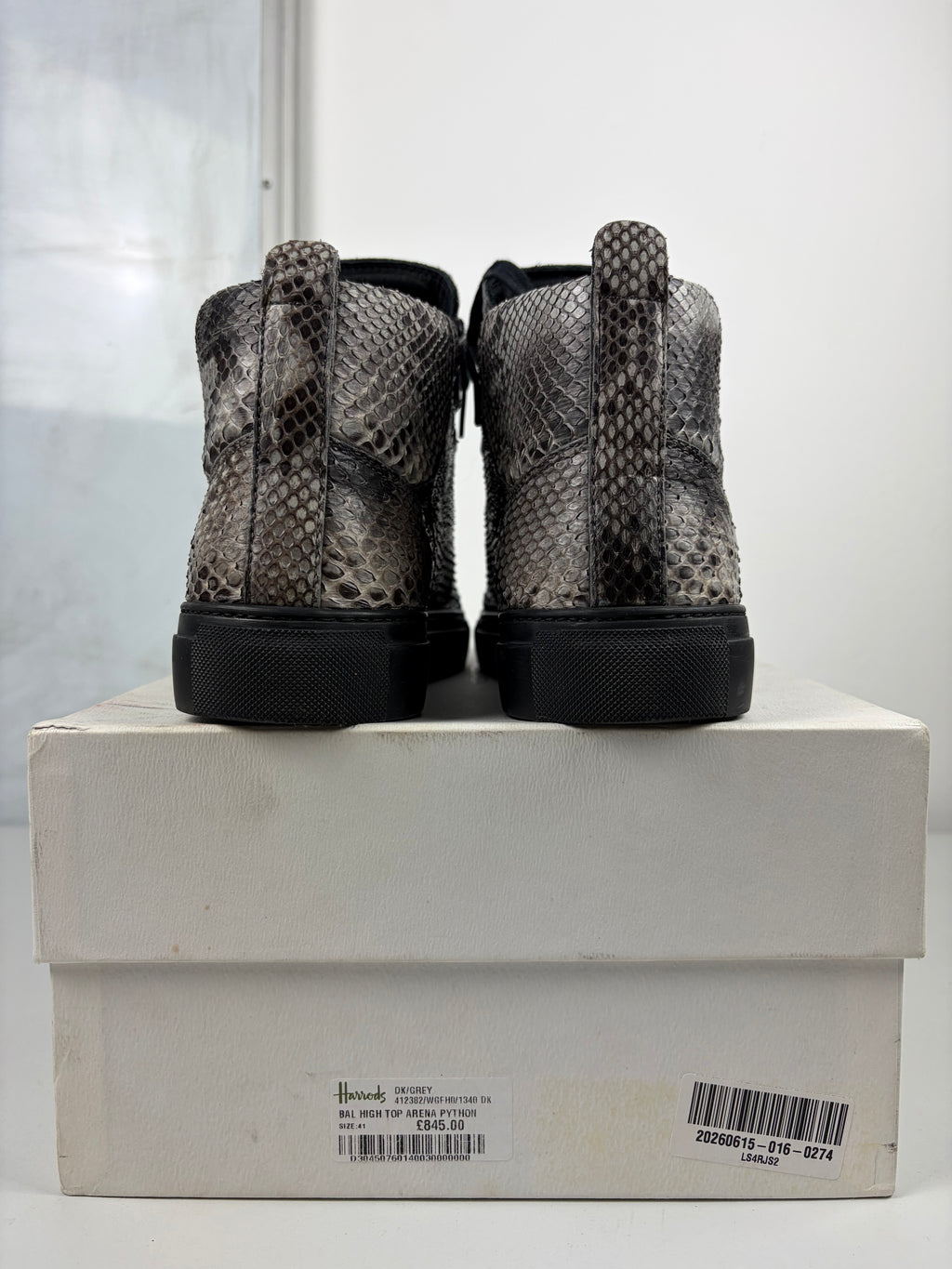 Balenciaga arena Python Skin high tops - eu 41 / us 9