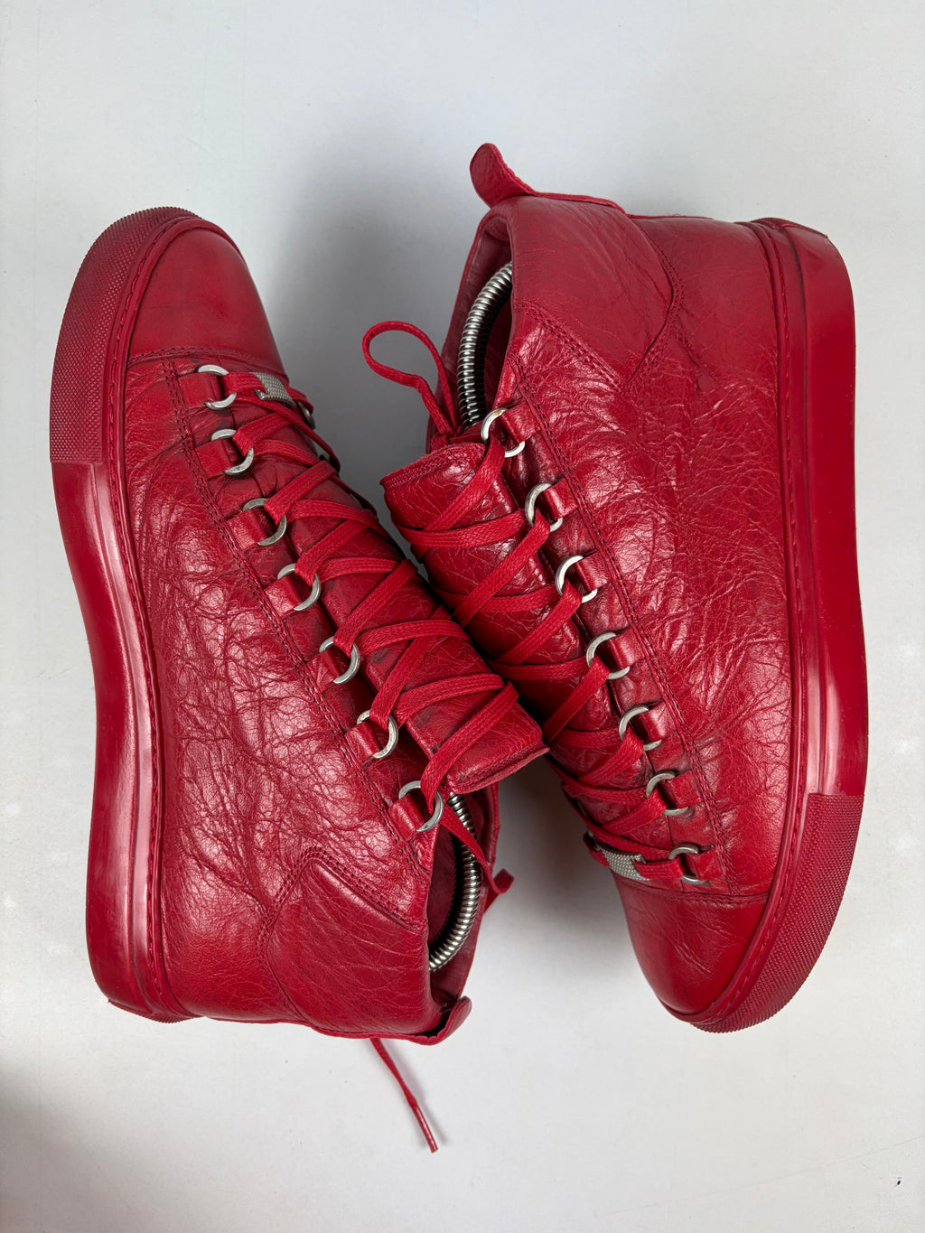 Balenciaga arena high tops - eu 40 / us 7 / uk 6 - red