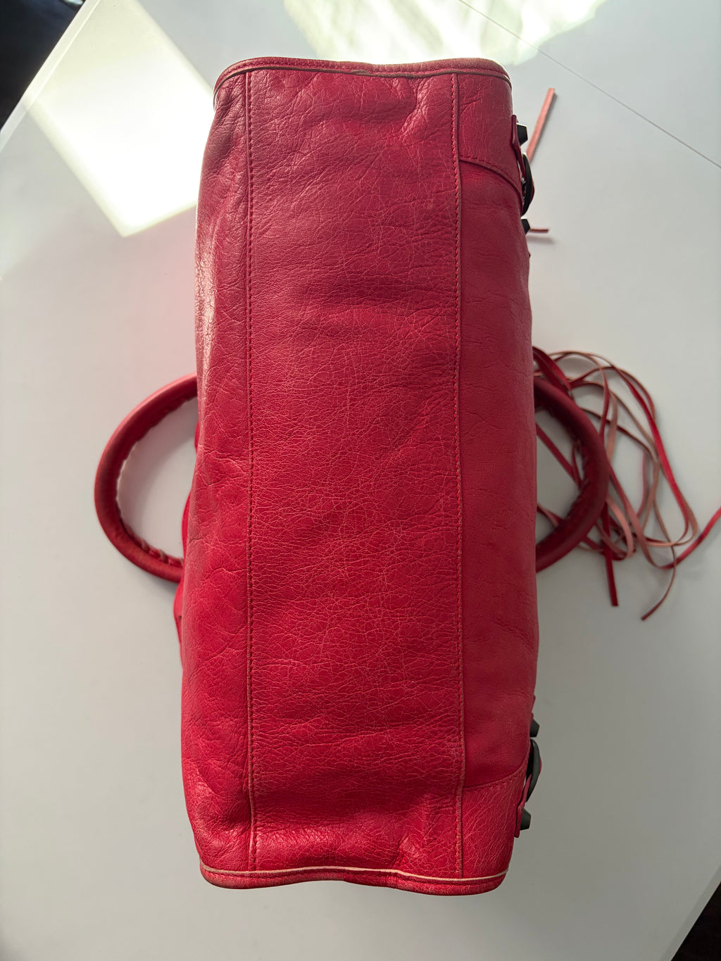 2012 BALENCIAGA
Rose Jaipur Lambskin Leather Motorcycle City Bag