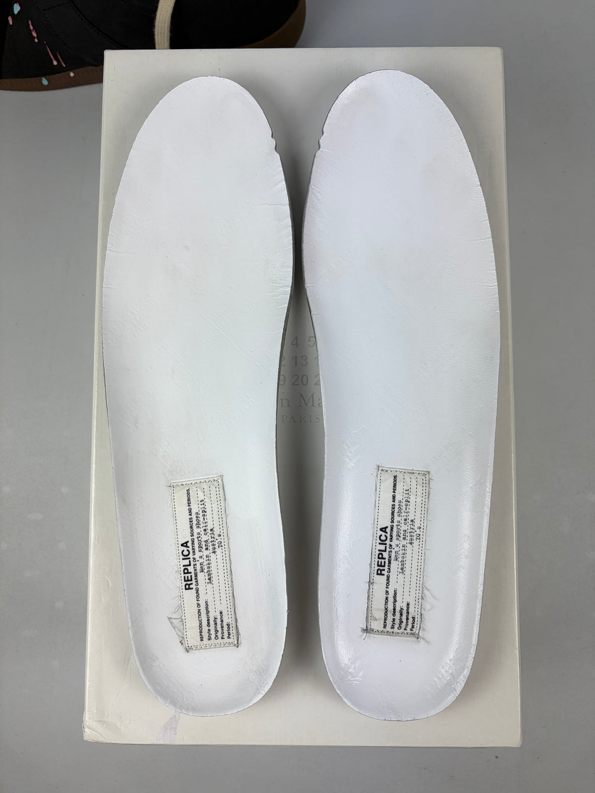 Maison Margiela Replica ‘Black Paintsplatter’ - eu 46 / us 13 / uk 12