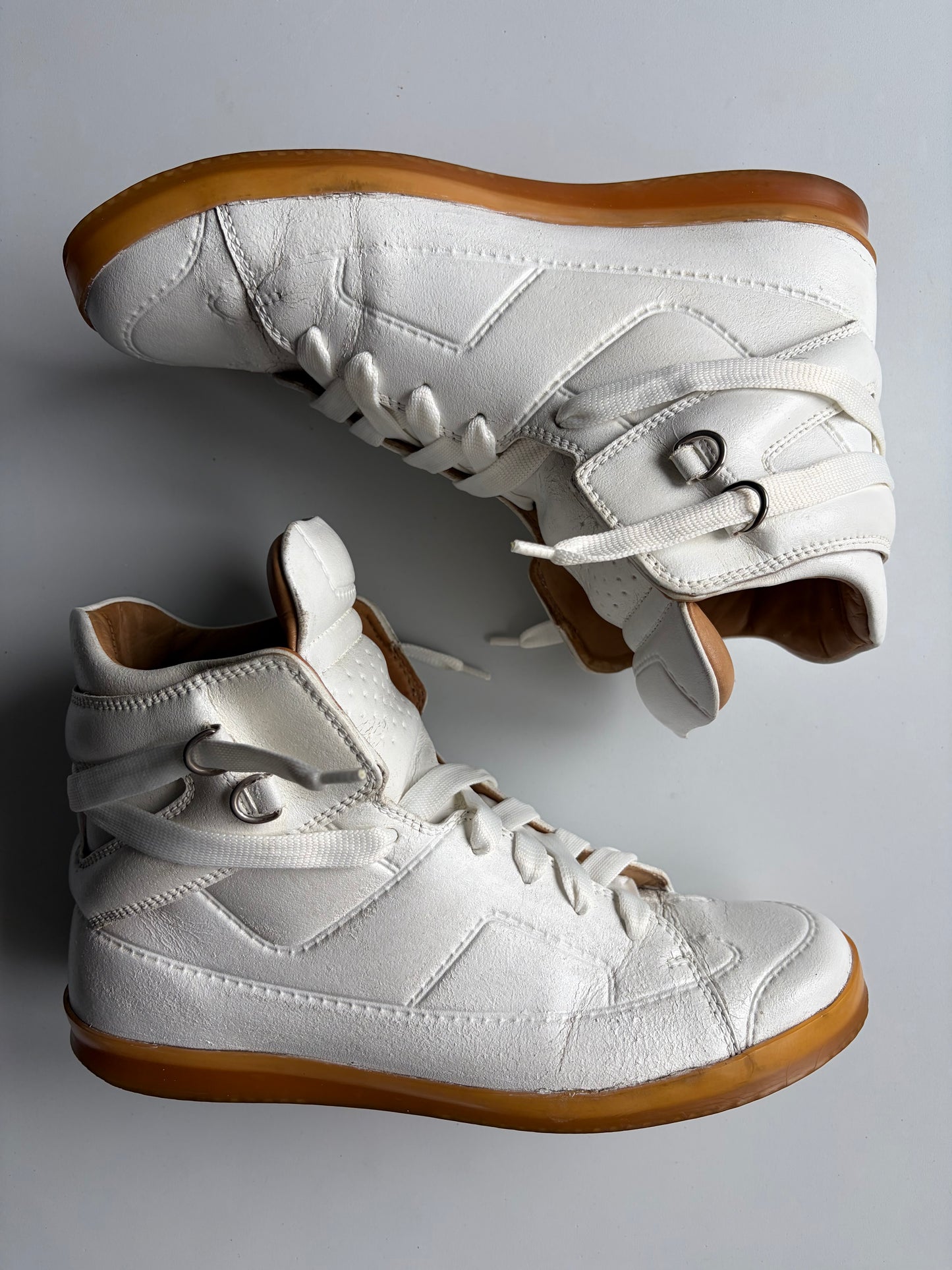 2012 Maison Margiela X H&M high tops - eu 43 - white
