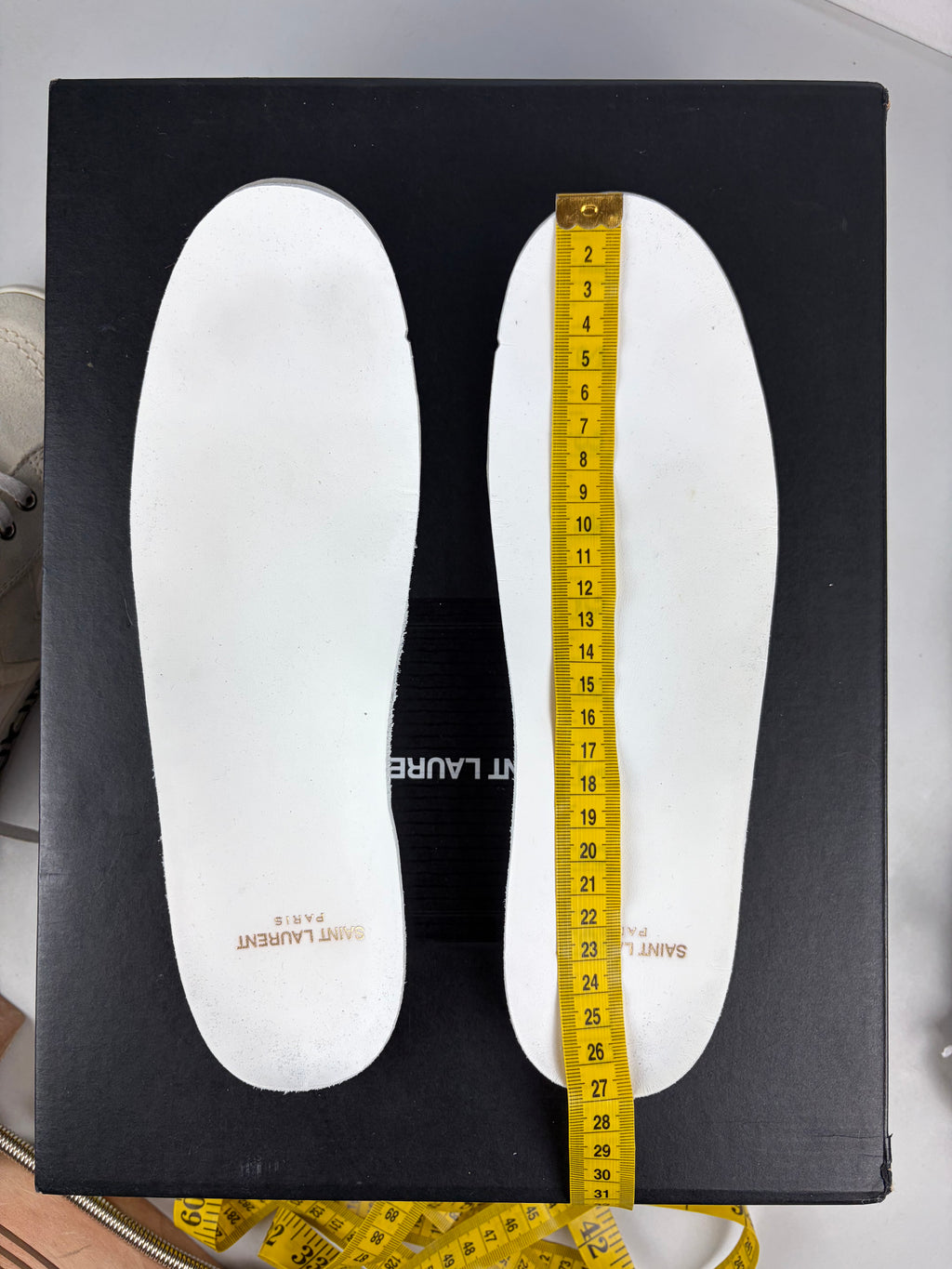 Saint Laurent ‘Smoking Forever’ nylon & suede high tops - eu41/us8/uk7