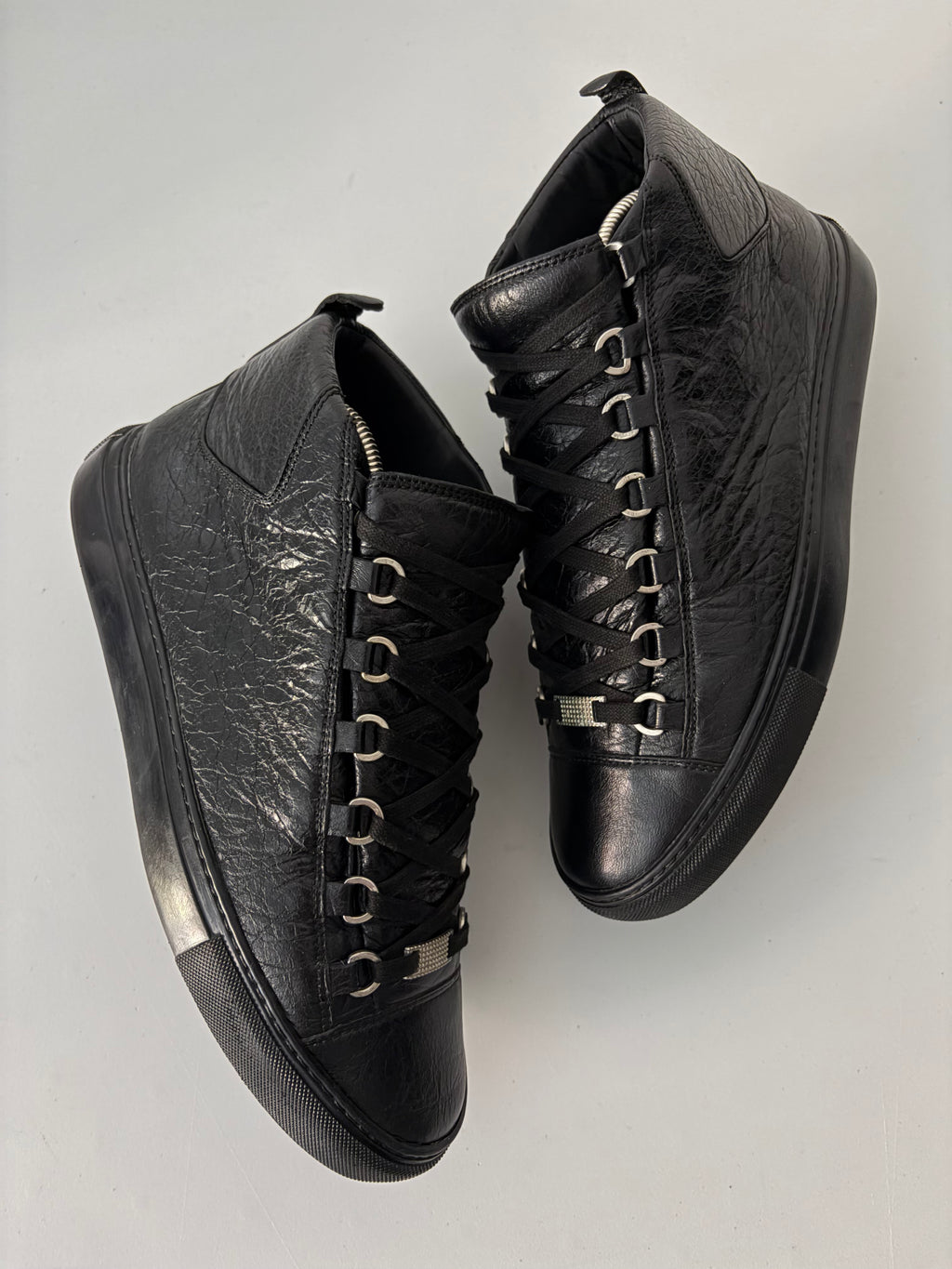 Balenciaga arena black high tops - eu 41 - black
