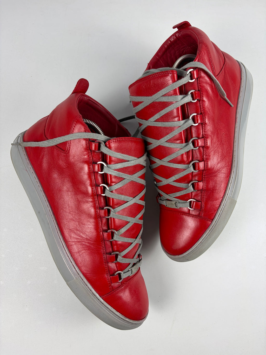 Balenciaga arena high tops - eu 44 / us 11 - red