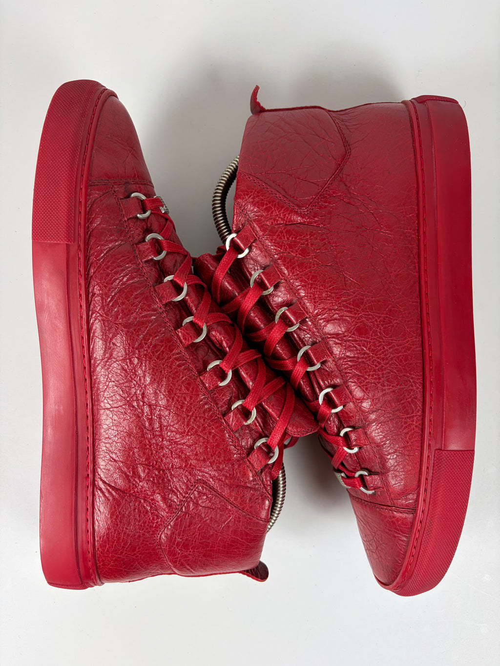 Balenciaga arena high tops - eu 43 - red