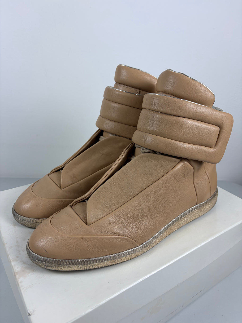 2017 Maison Margiela Future high tops - eu 46 / us 13 - tan beige