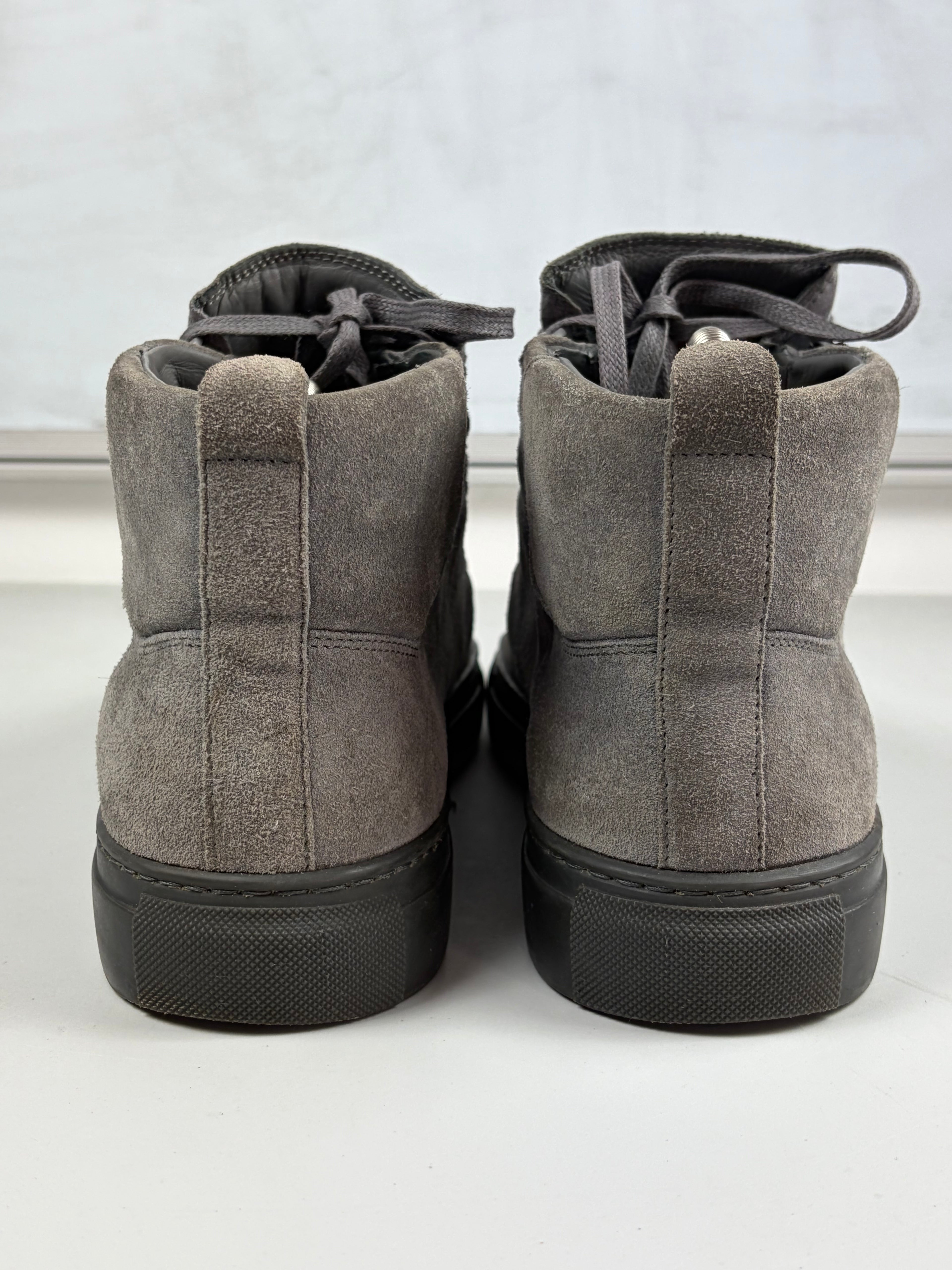Balenciaga arena suede high tops - eu 41 / us 8 - grey