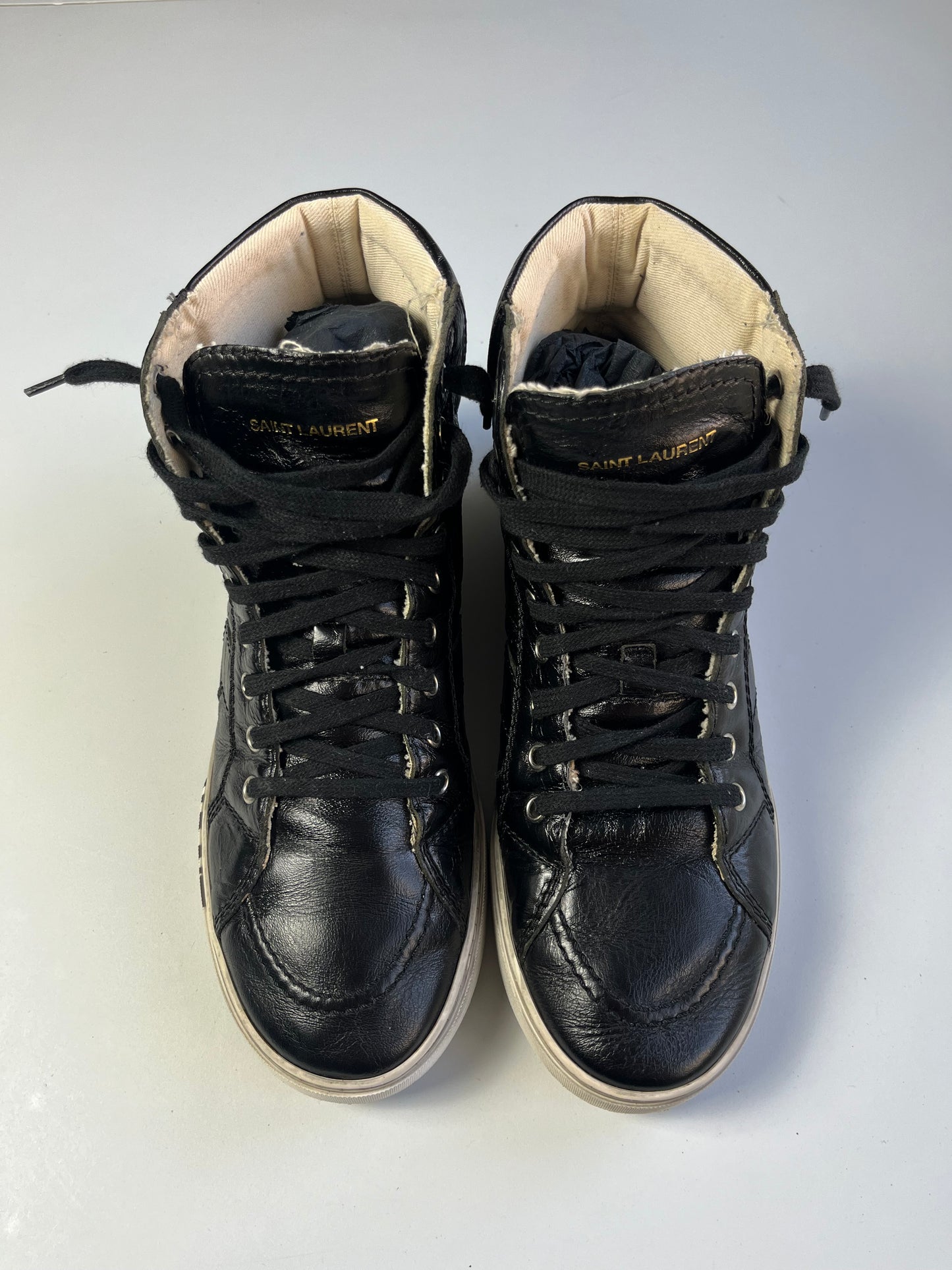 2017 Saint Laurent "Bad Lieutenant" high tops - eu 42 - black