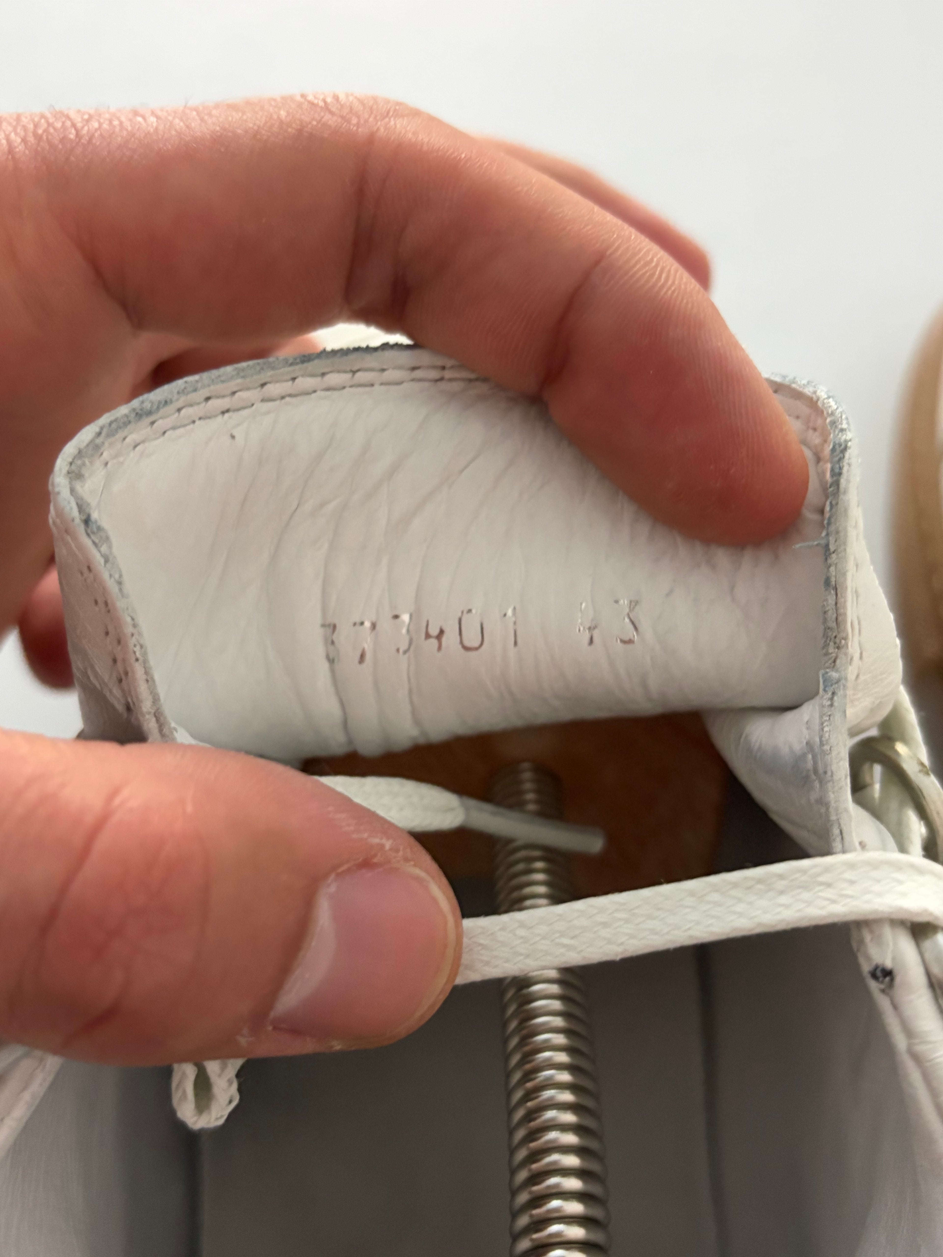 Balenciaga arena gum sole high tops - eu 43 - white