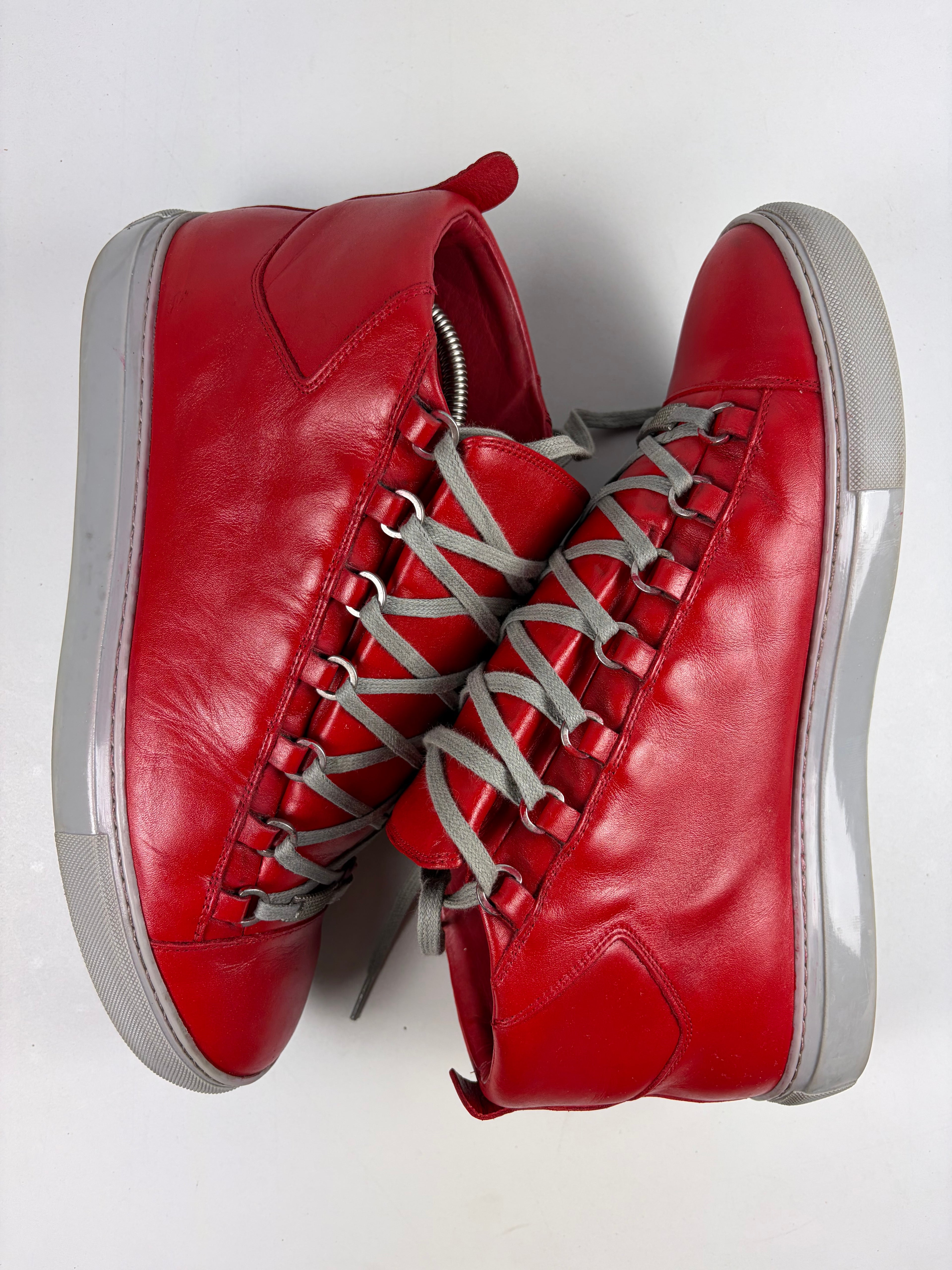 Balenciaga arena high tops - eu 44 / us 11 - red