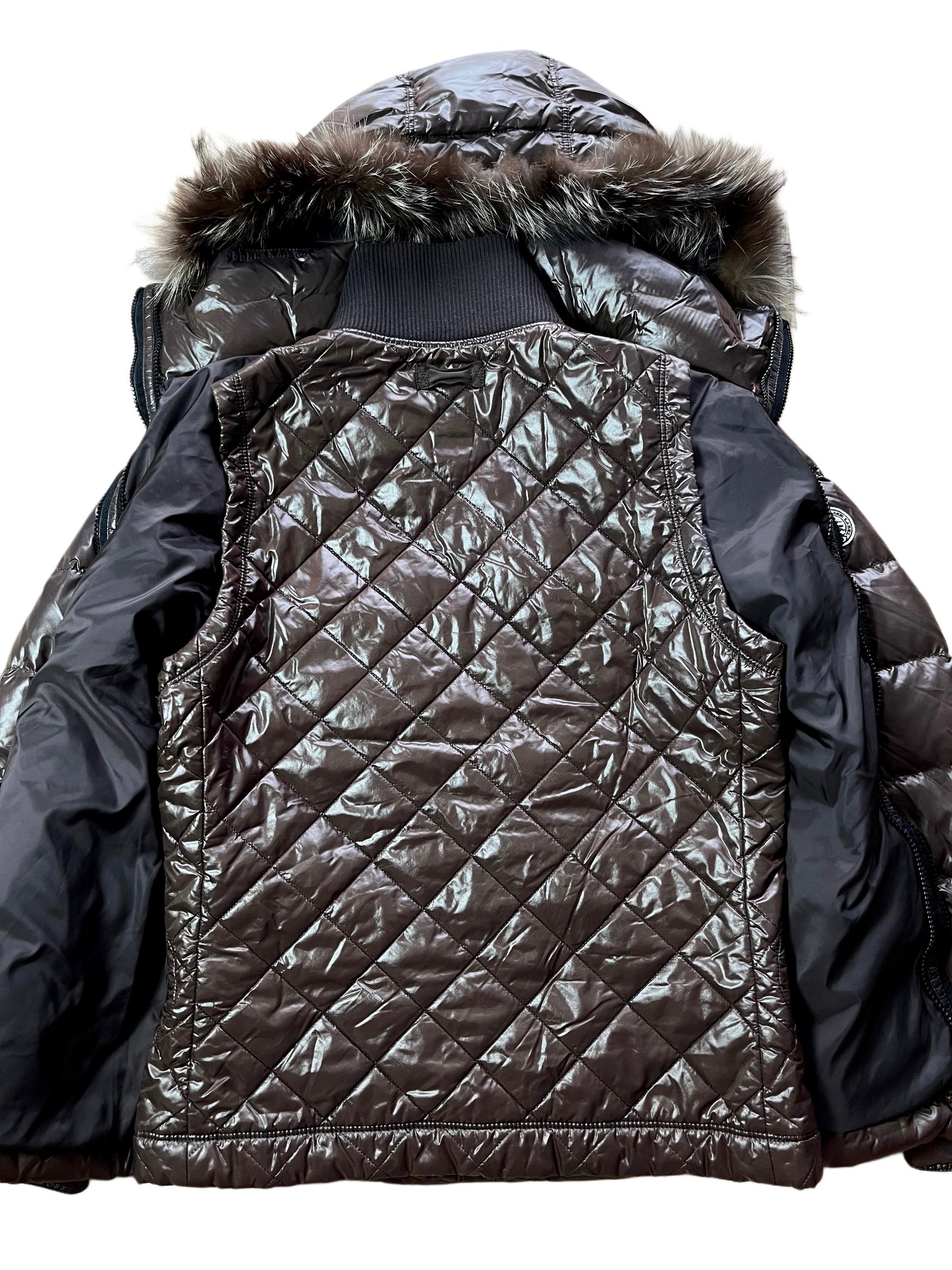 00’s BURBERRY made in Japan 2 in 1 down jacket (M/L) - brown
