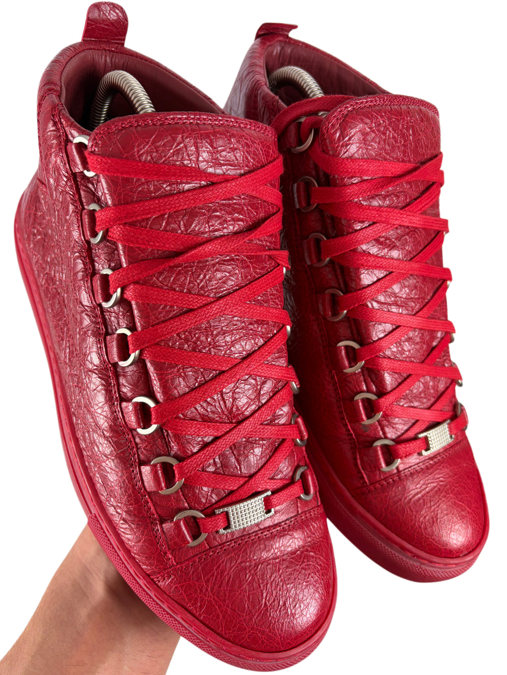 Balenciaga arena high tops - eu 39 / us 6 - red