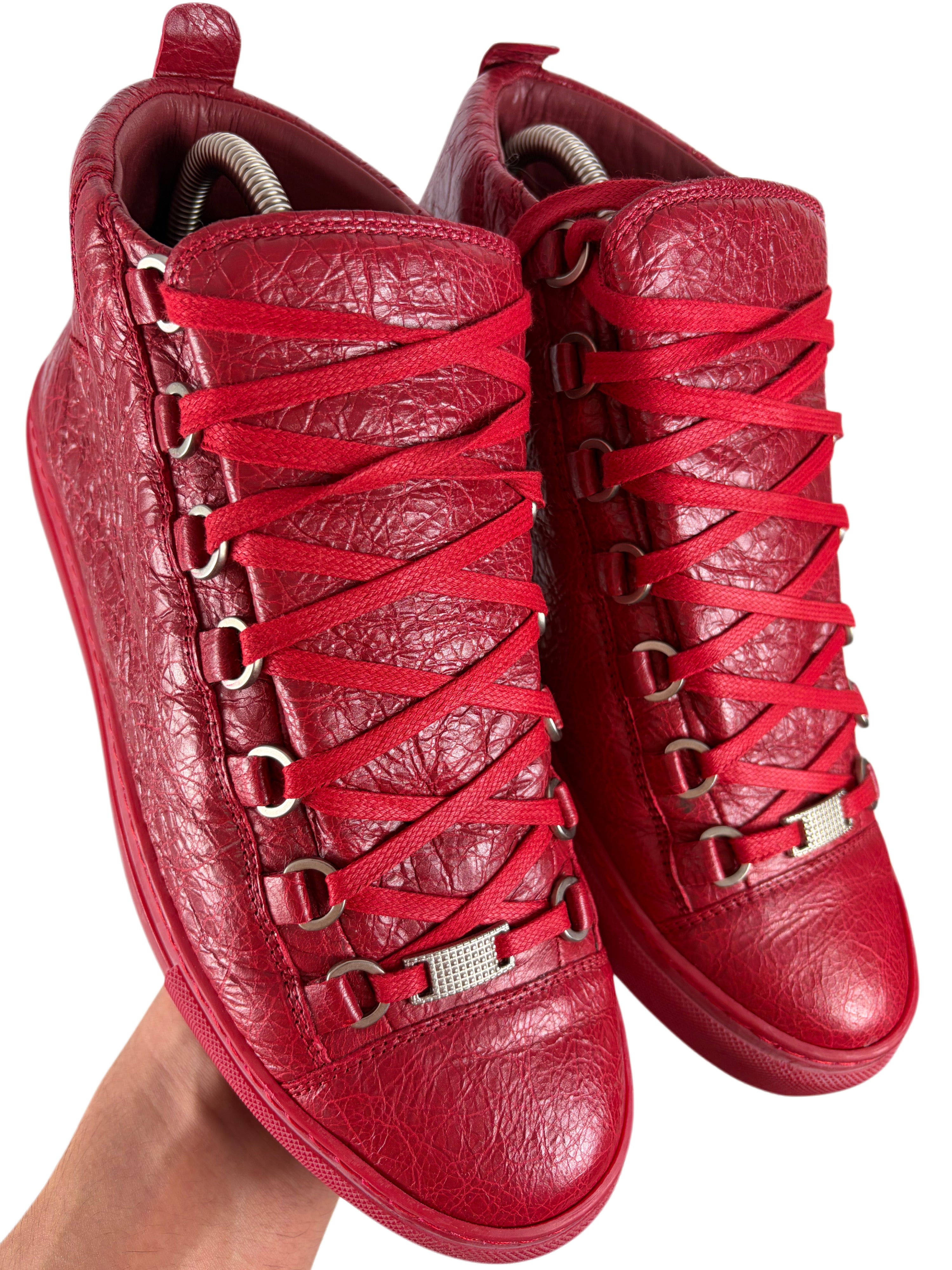 Balenciaga arena high tops - eu 39 / us 6 - red