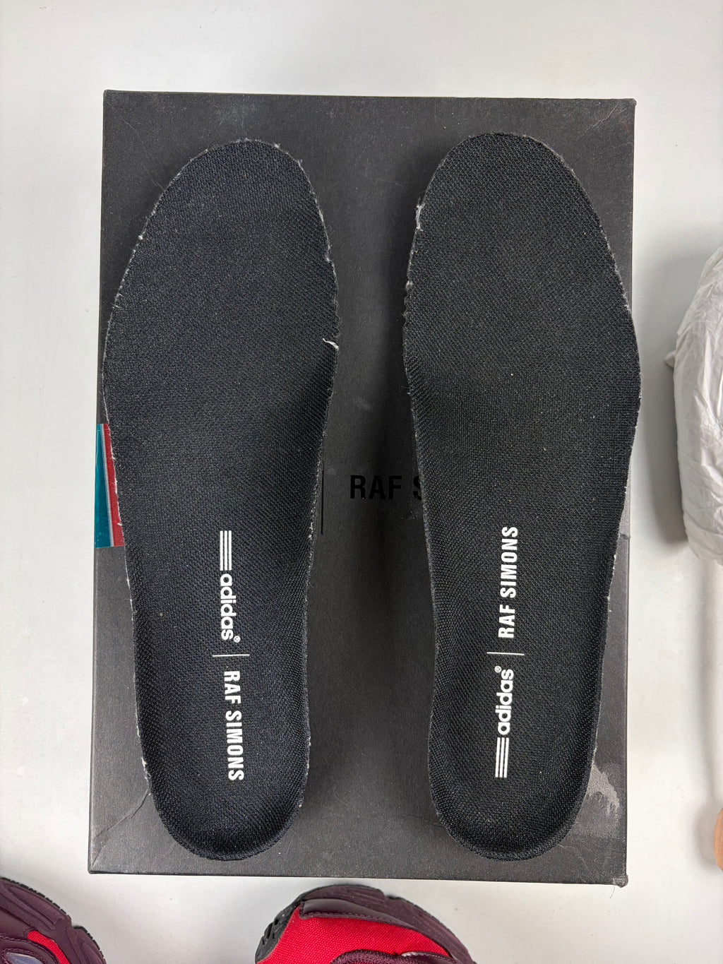 Adidas Ozweego 3 x Raf Simons - eu 42.5 / us 9 / uk 8.5 - burgundy