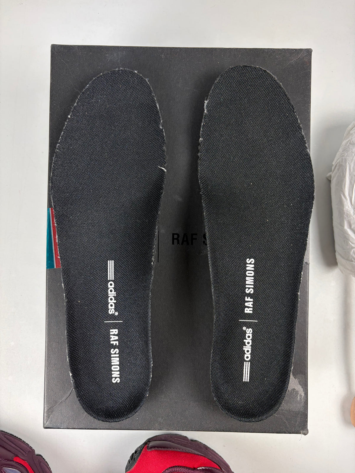 Adidas Ozweego 3 x Raf Simons - eu 42.5 / us 9 / uk 8.5 - burgundy