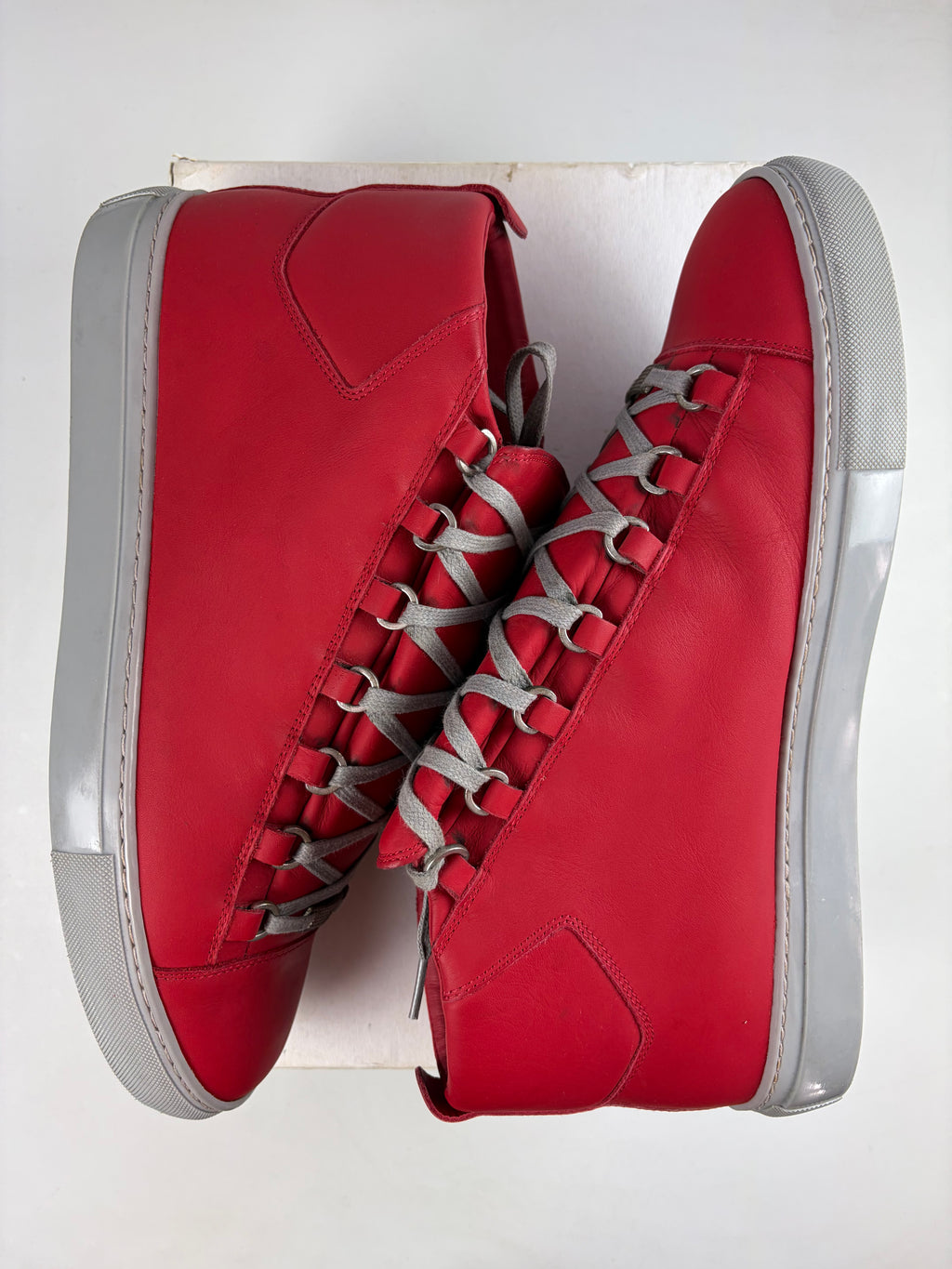 Balenciaga arena high tops - eu 45 / us 12 - red