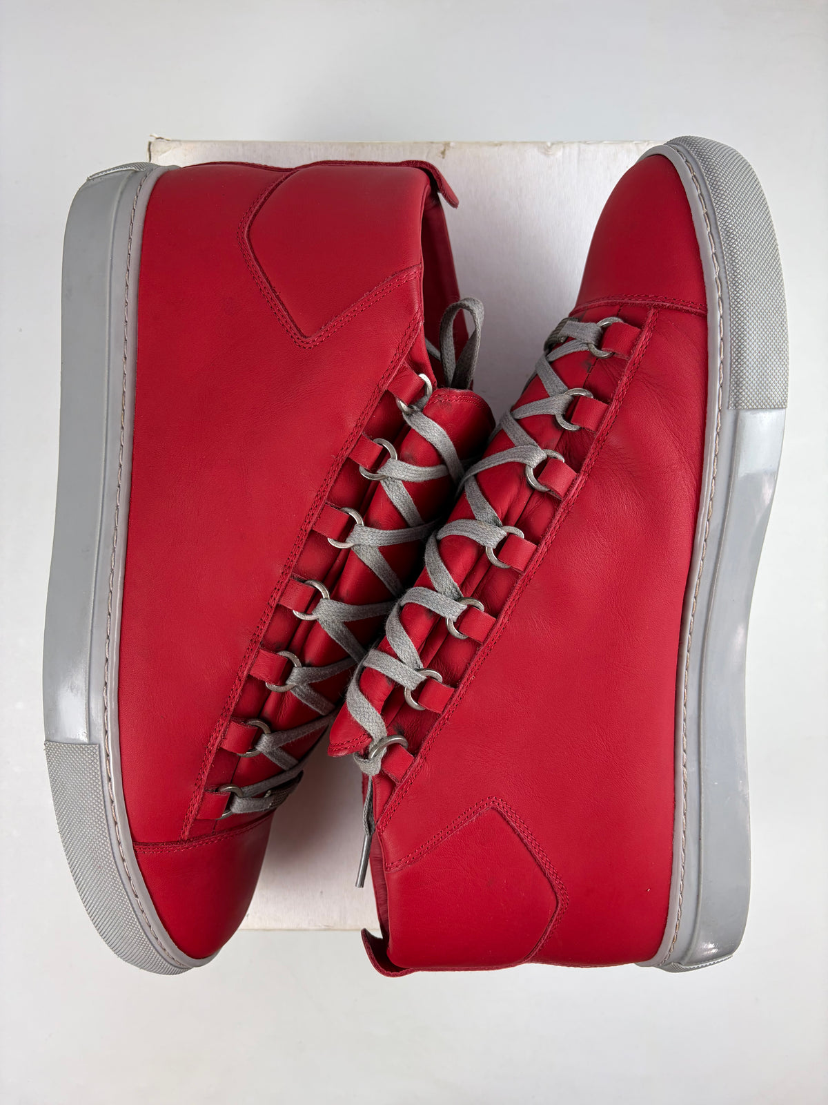 Balenciaga arena high tops - eu 45 / us 12 - red