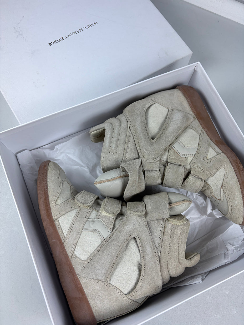 Isabel Marant Bekett wedge sneakers -  size - eu 37 / us 7 / uk 4
