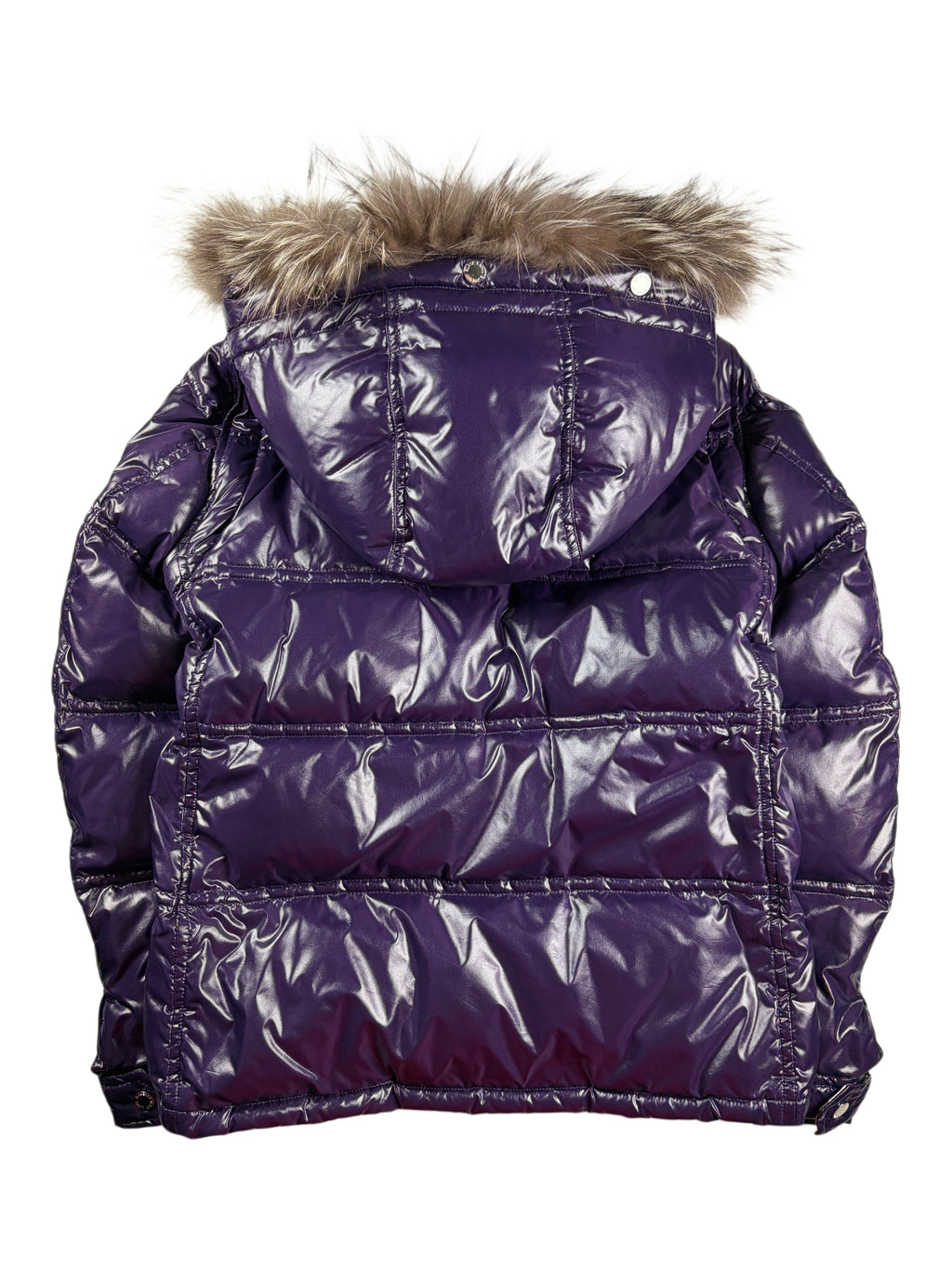 00’s BURBERRY Black Label real fur down jacket (XS/S) - purple