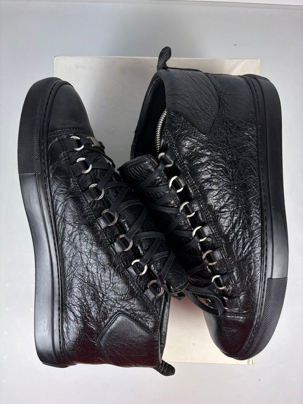 Balenciaga arena high tops - eu 41 / us 8 / uk 7 - black