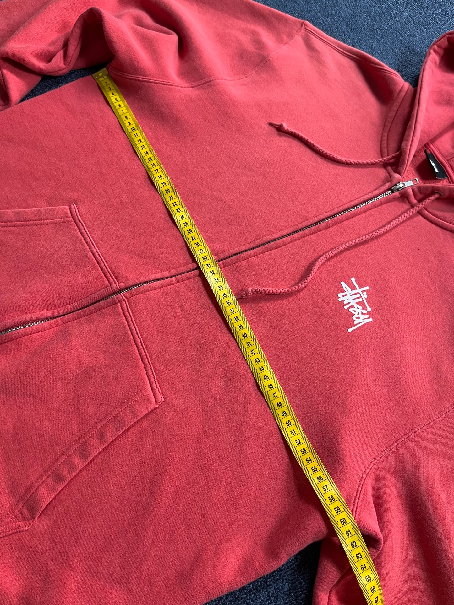 STUSSY ZIP UP HOODIE (XL)