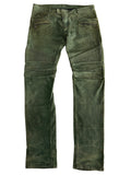 2012 BALMAIN lambskin leather suede biker pants - 33 - fits bigger