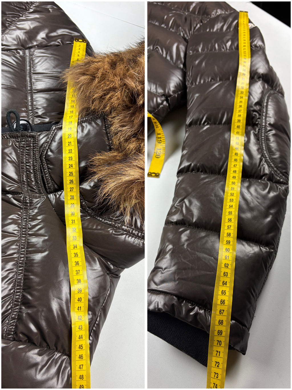 2010’s MONCLER ‘Veyle’ real coyote fur down jacket - men’s size 3 (L) - brown