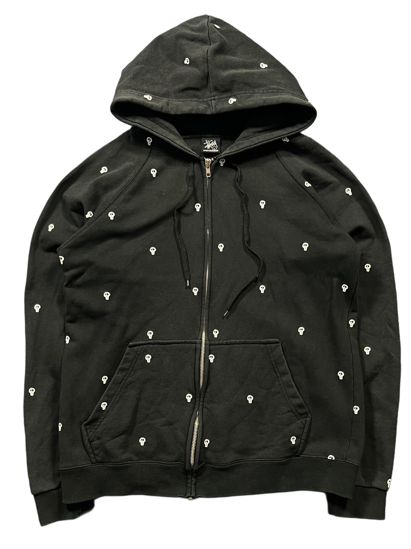 STUSSY ZIP UP HOODIE (L)