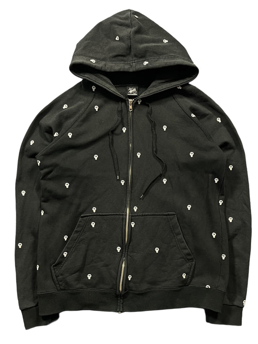 STUSSY ZIP UP HOODIE (L)