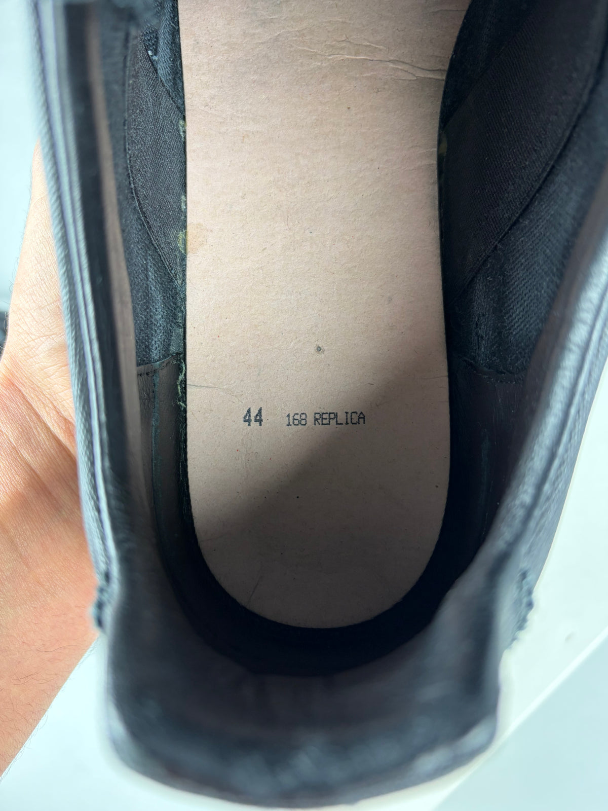 Maison Margiela Replica Distressed Coated-Canvas gats - eu44/us11/uk10.5