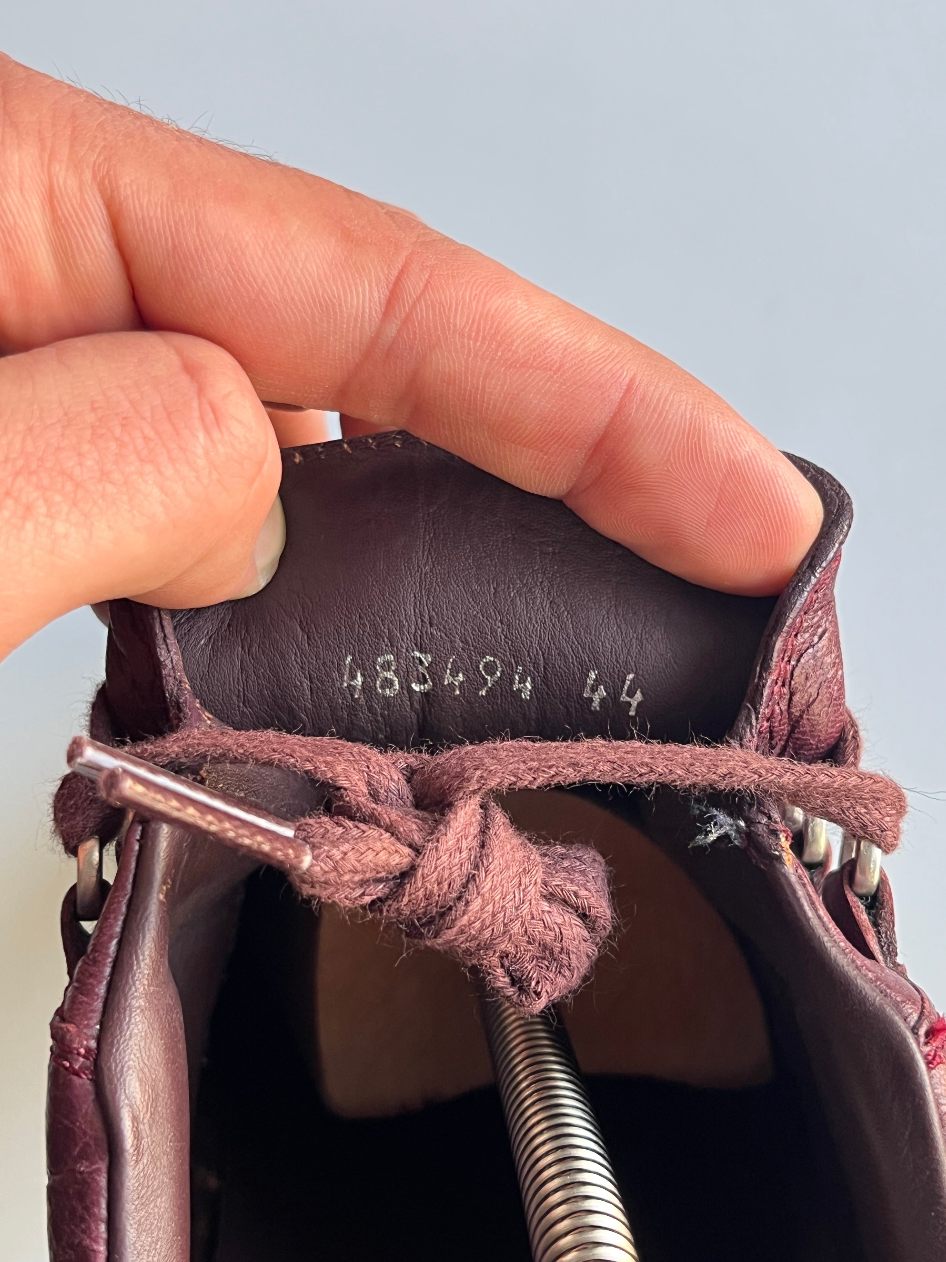 Balenciaga arena low - eu 44 - burgundy