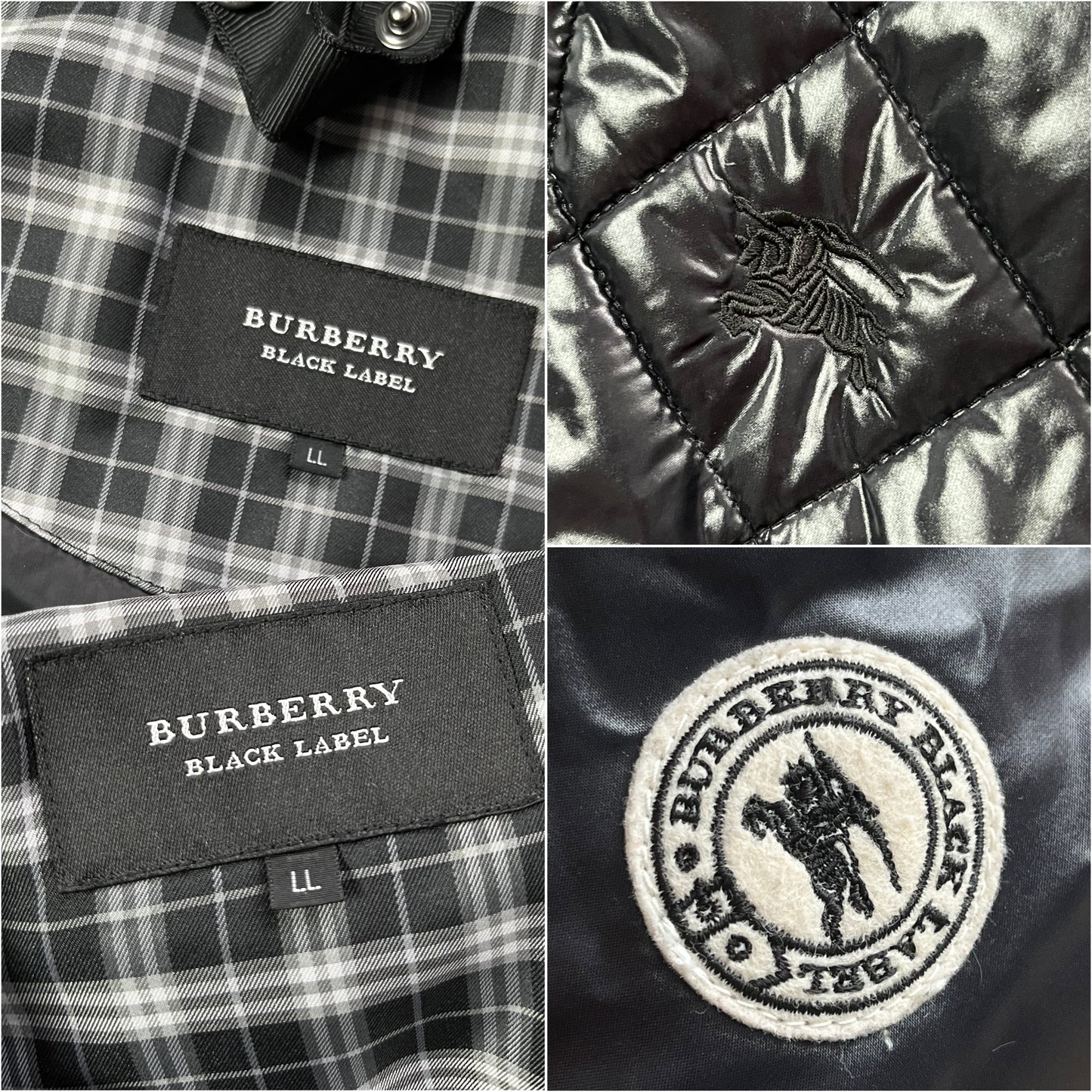 00’s BURBERRY made in Japan 2 in 1 down jacket (L/LL) - black