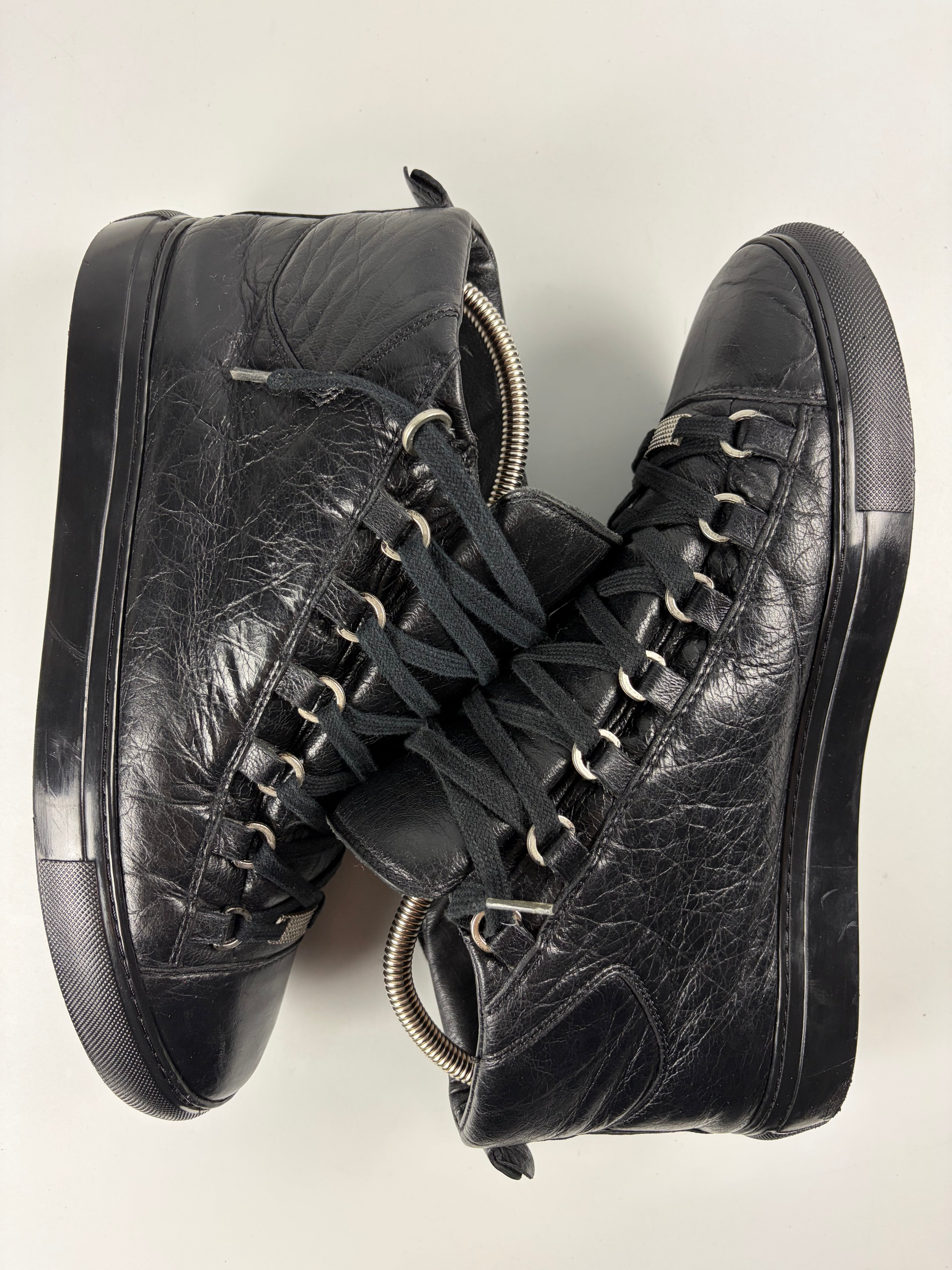Balenciaga arena high tops - eu 43 / us 10 - black