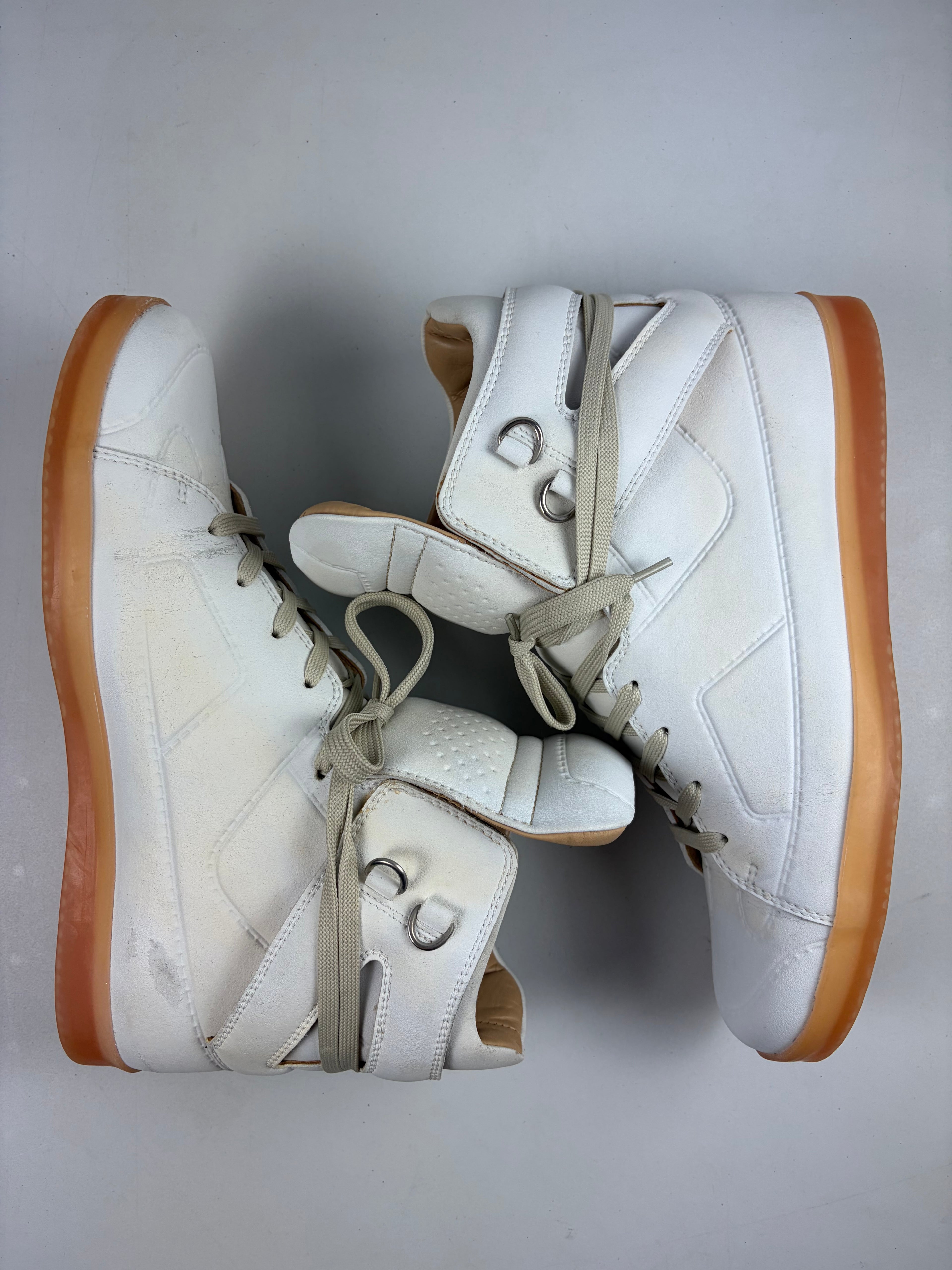 2012 Maison Margiela X H&M high tops - eu 45 / us 12 - white