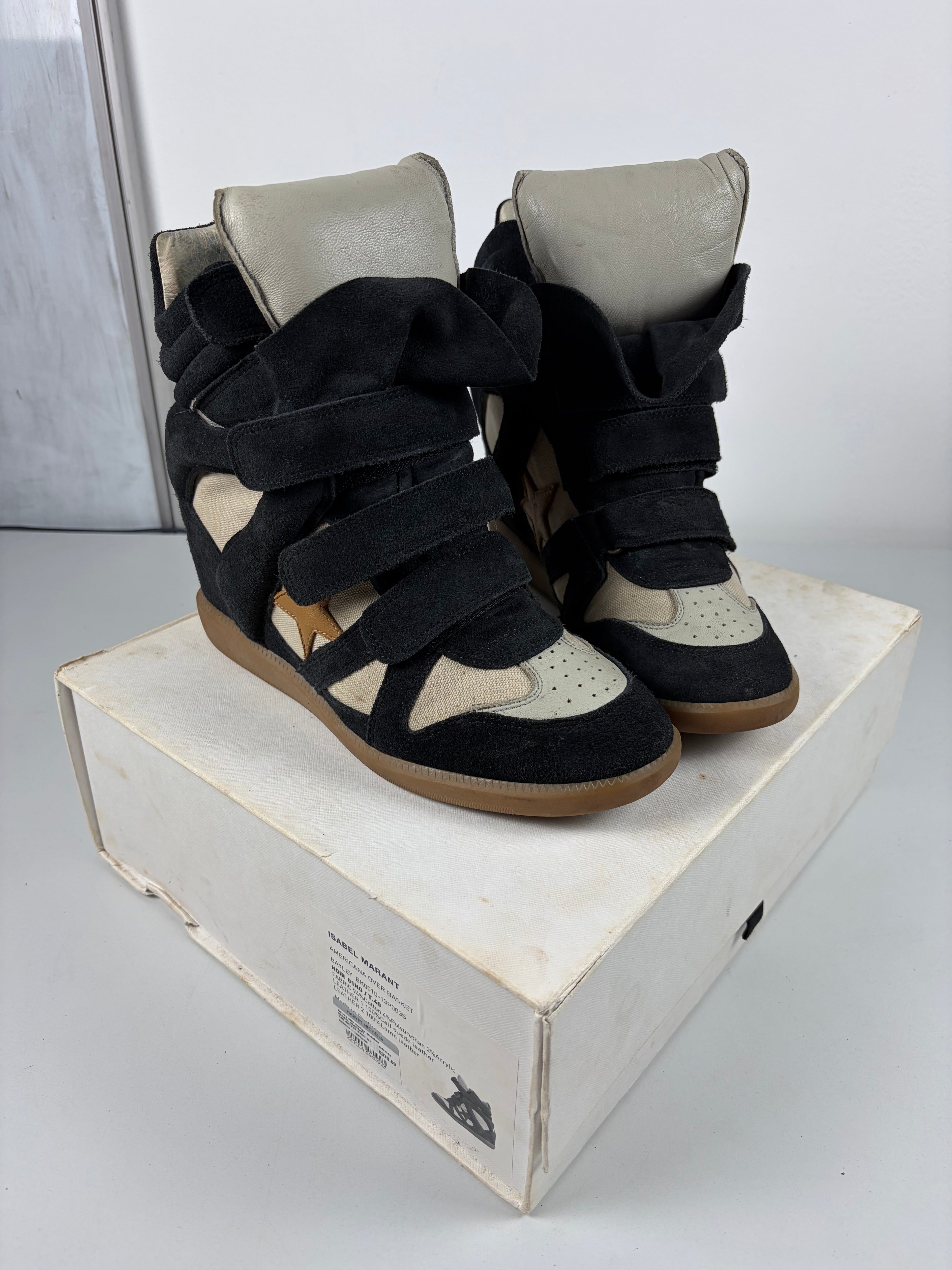 ISABEL MARANT Bekett ‘Star’ wedge sneakers - eu 40