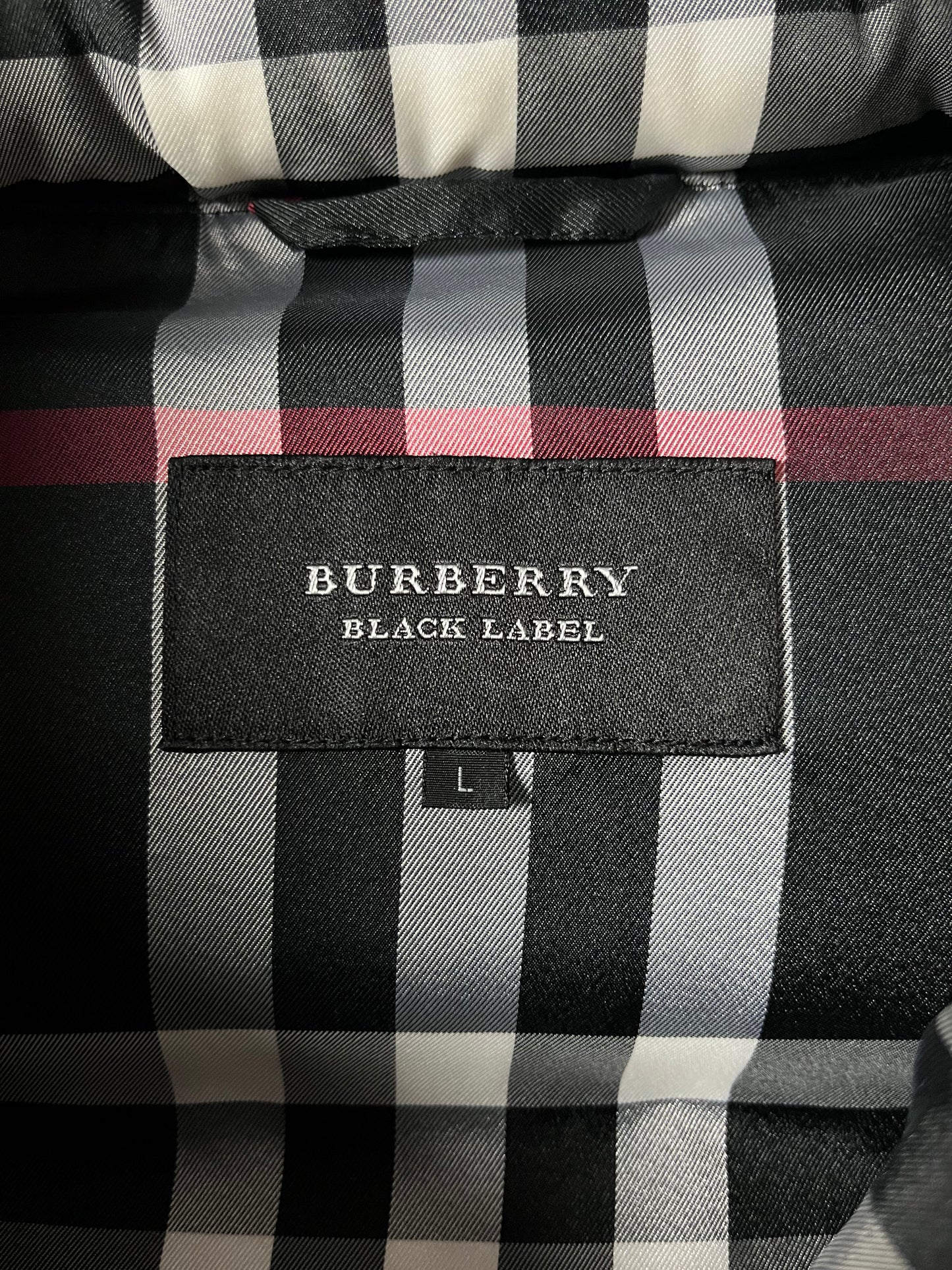 00’s BURBERRY made in Japan real fur down jacket (M/L) - black