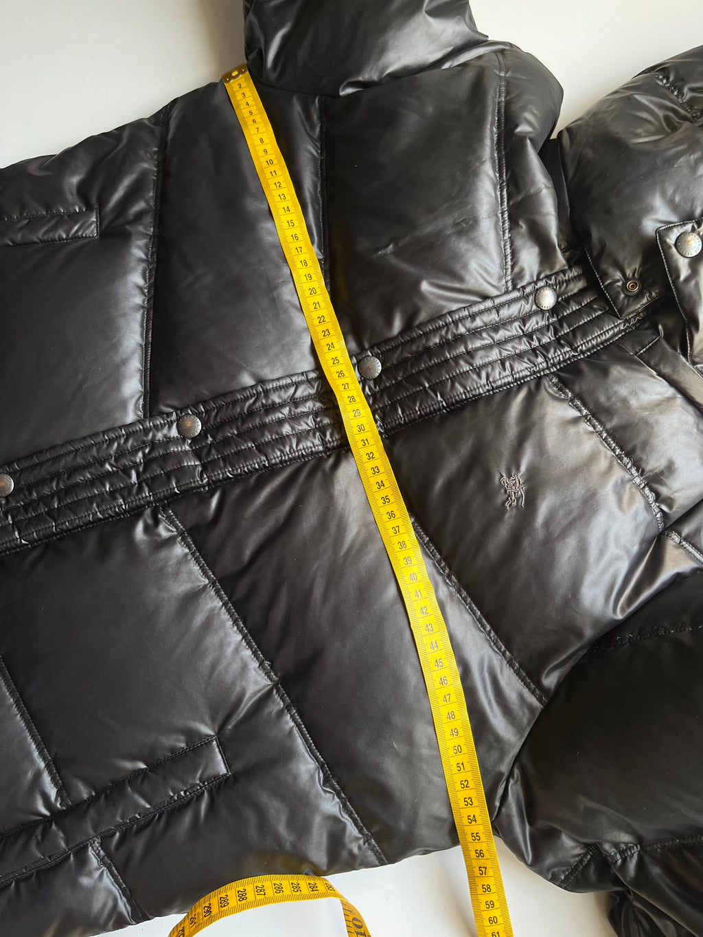00’s BURBERRY made in Japan real fur down jacket (S/M) - black