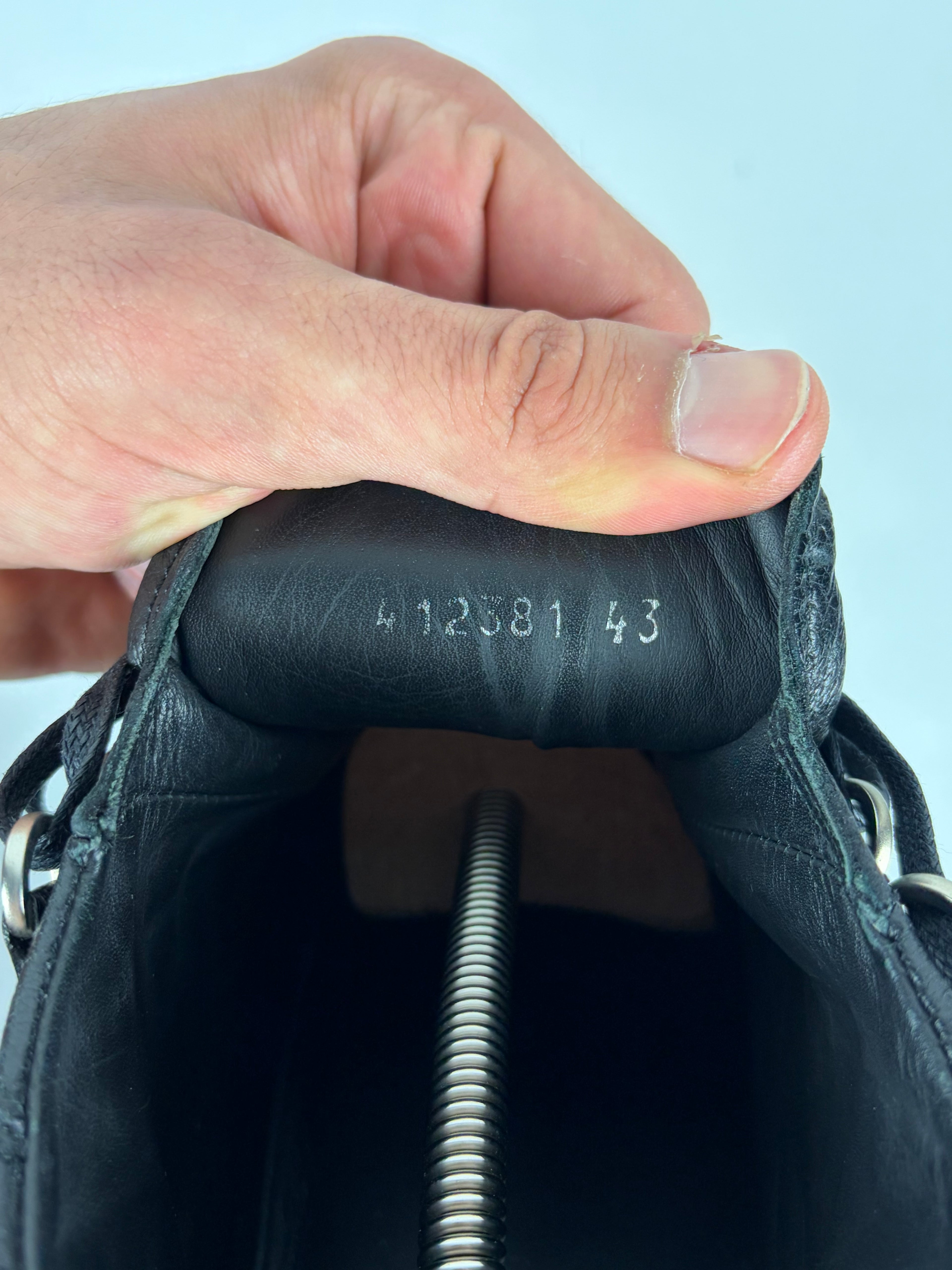 Balenciaga arena high tops - eu43/us10 - black