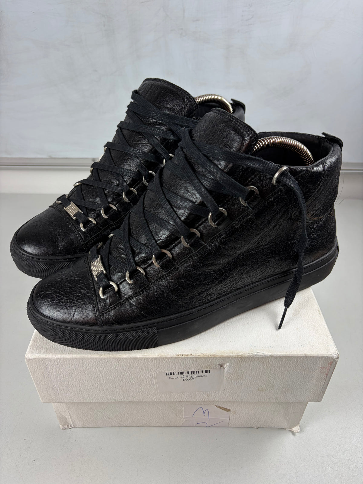 Balenciaga arena high tops - eu 41 / us 8 / uk 7.5 - black