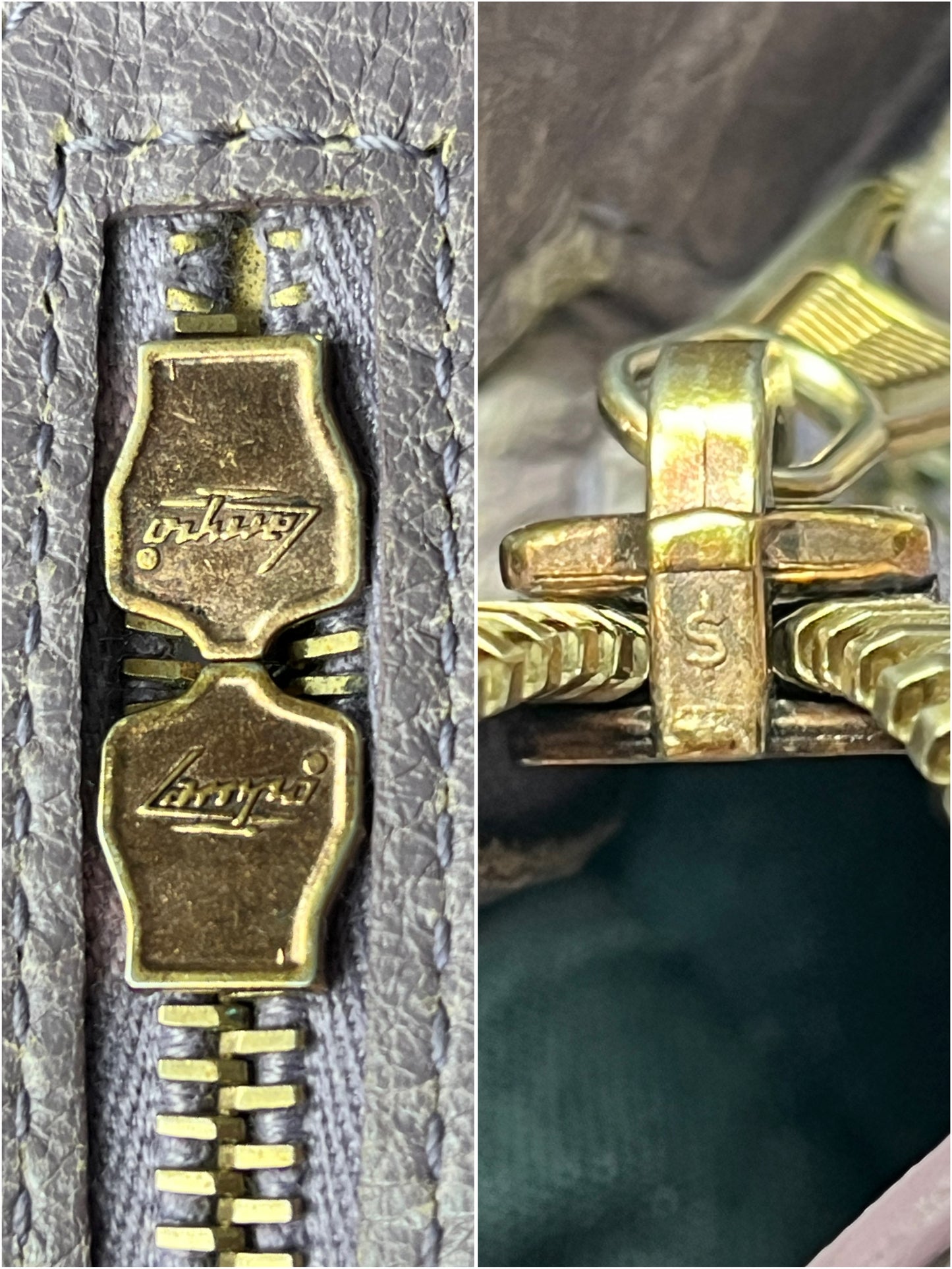 2012 BALENCIAGA
Glycine Lambskin Leather Giant 12 Rose Gold Town Bag