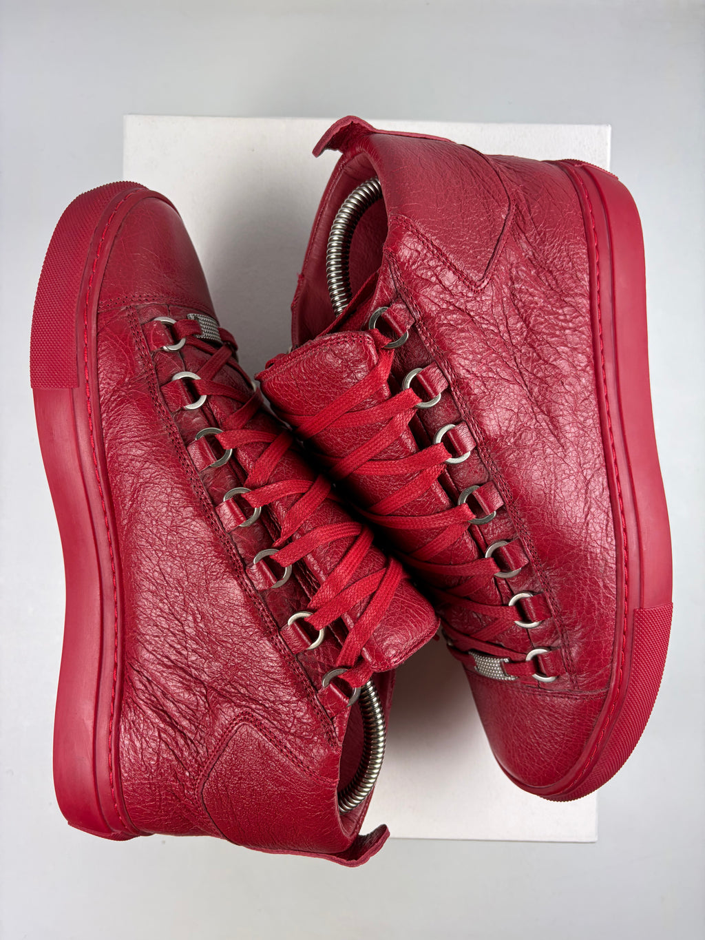 Balenciaga arena high tops - eu 39 / us 6 - red