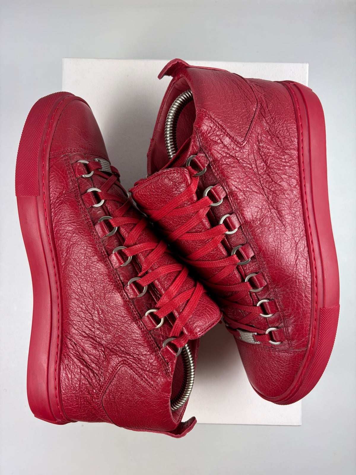 Balenciaga arena high tops - eu 39 / us 6 - red